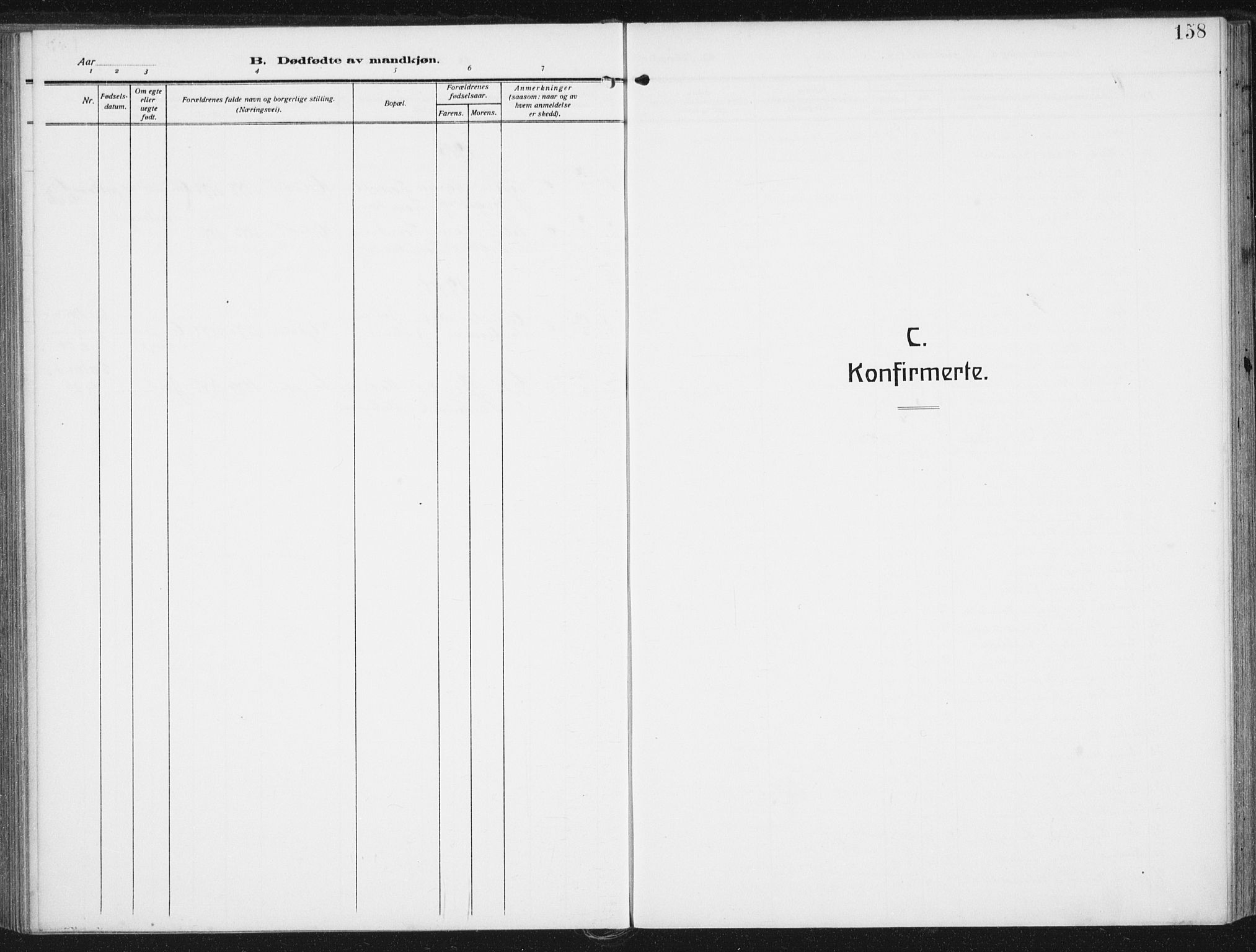 Ministerialprotokoller, klokkerbøker og fødselsregistre - Nordland, SAT/A-1459/880/L1135: Parish register (official) no. 880A09, 1908-1919, p. 158