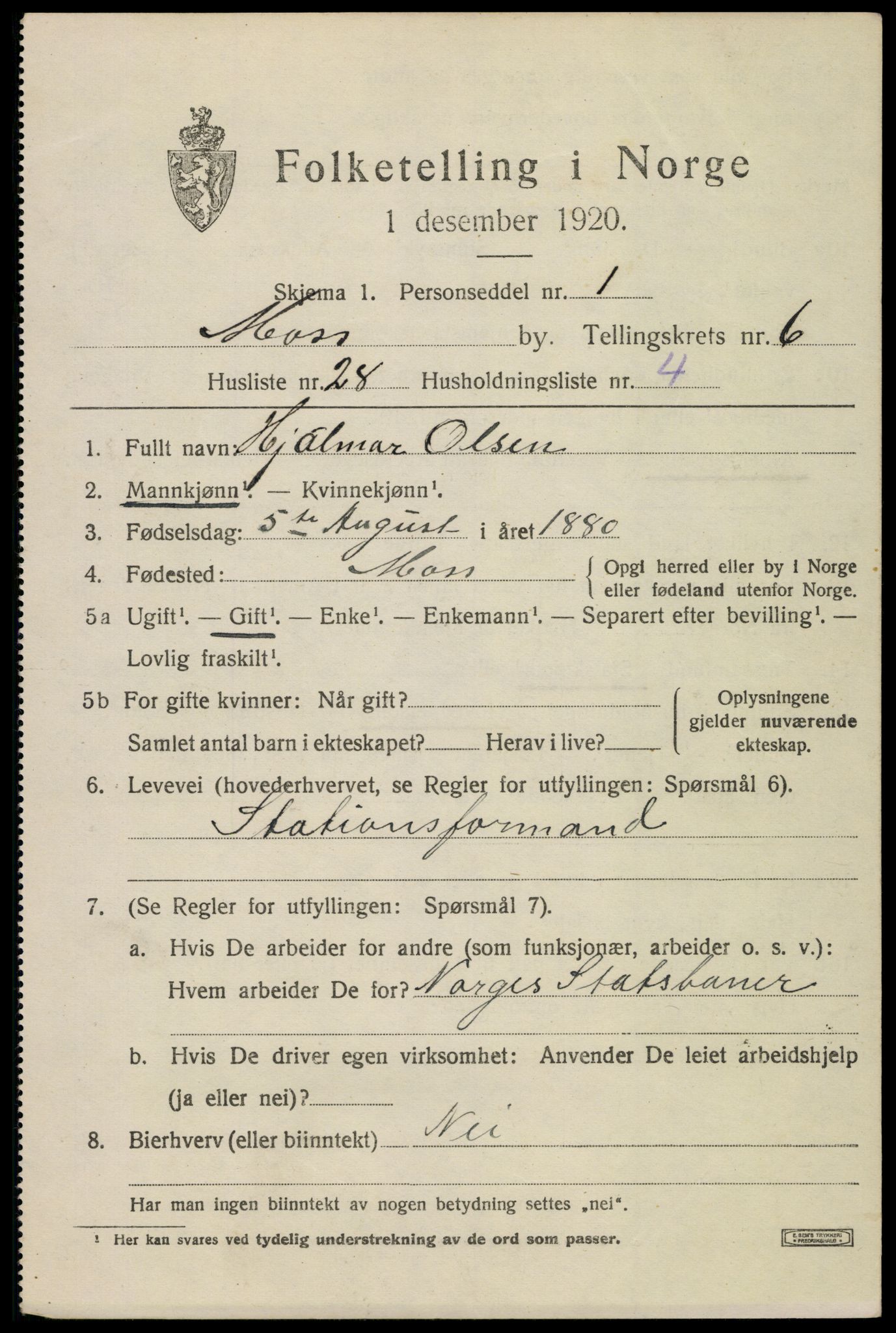 SAO, 1920 census for Moss, 1920, p. 18551