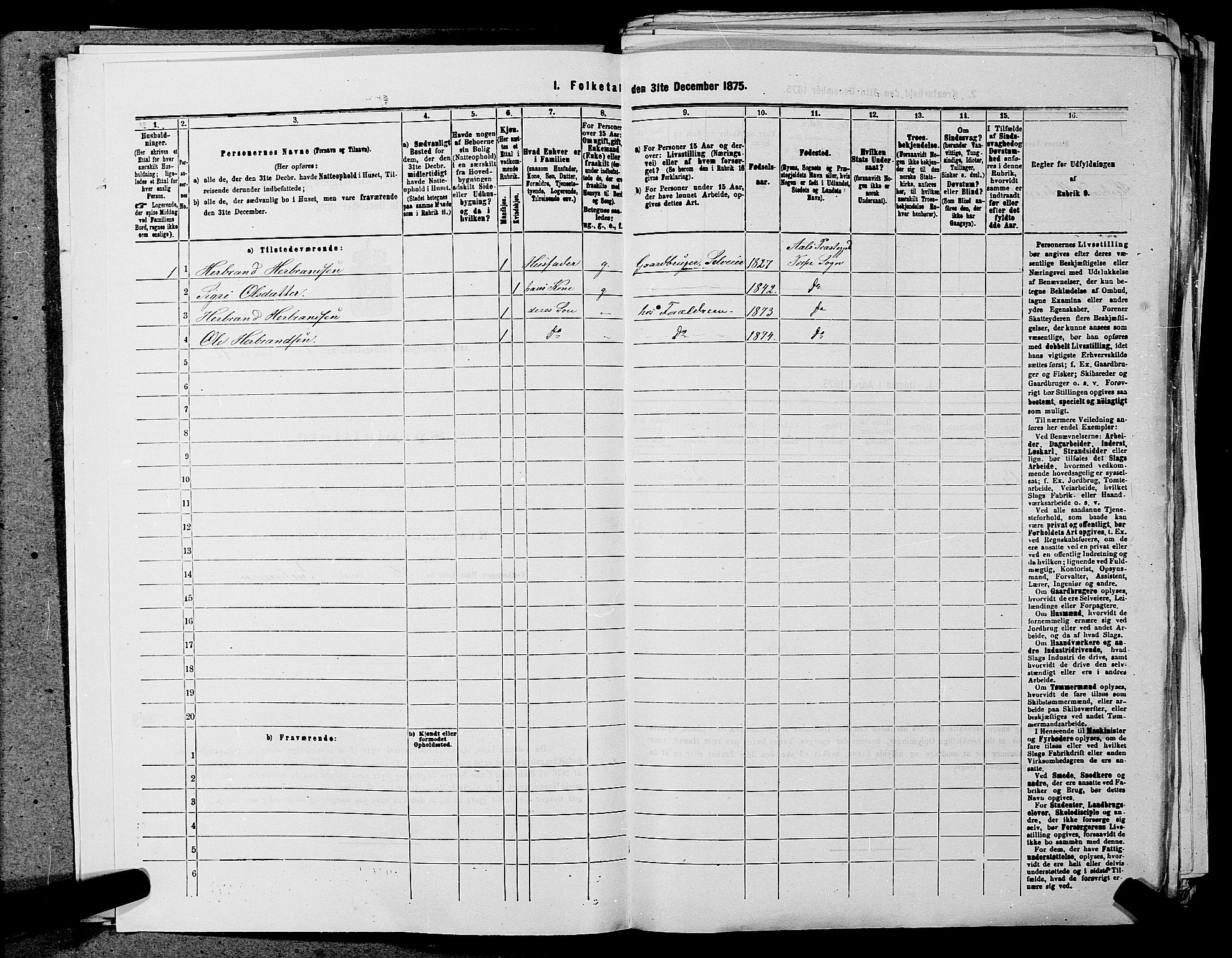 SAKO, 1875 census for 0619P Ål, 1875, p. 39