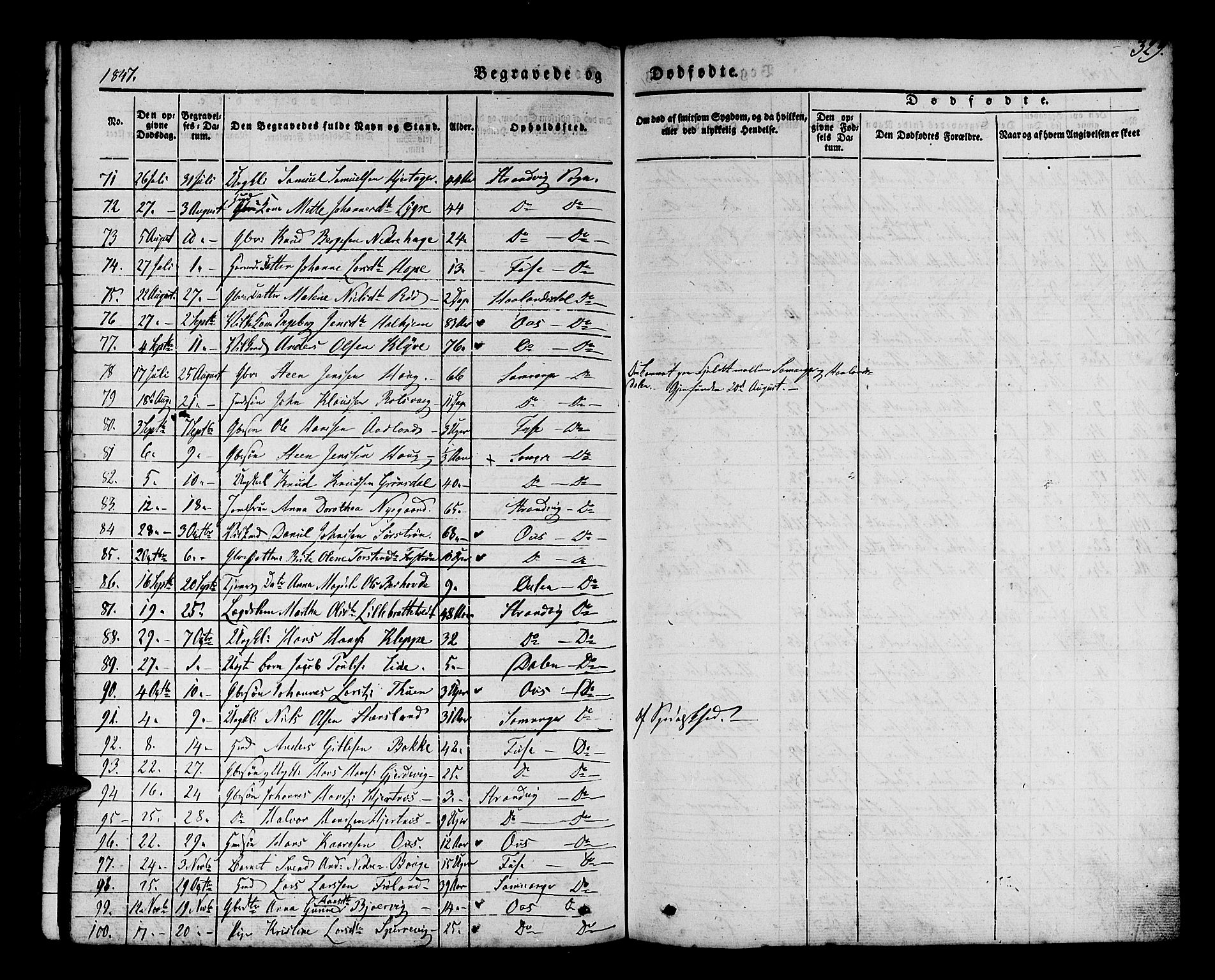 Os sokneprestembete, SAB/A-99929: Parish register (official) no. A 15, 1839-1851, p. 330