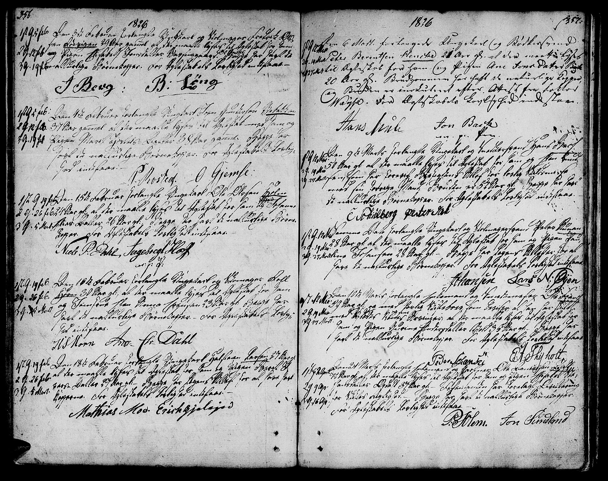 Ministerialprotokoller, klokkerbøker og fødselsregistre - Sør-Trøndelag, SAT/A-1456/601/L0042: Parish register (official) no. 601A10, 1802-1830, p. 356-357