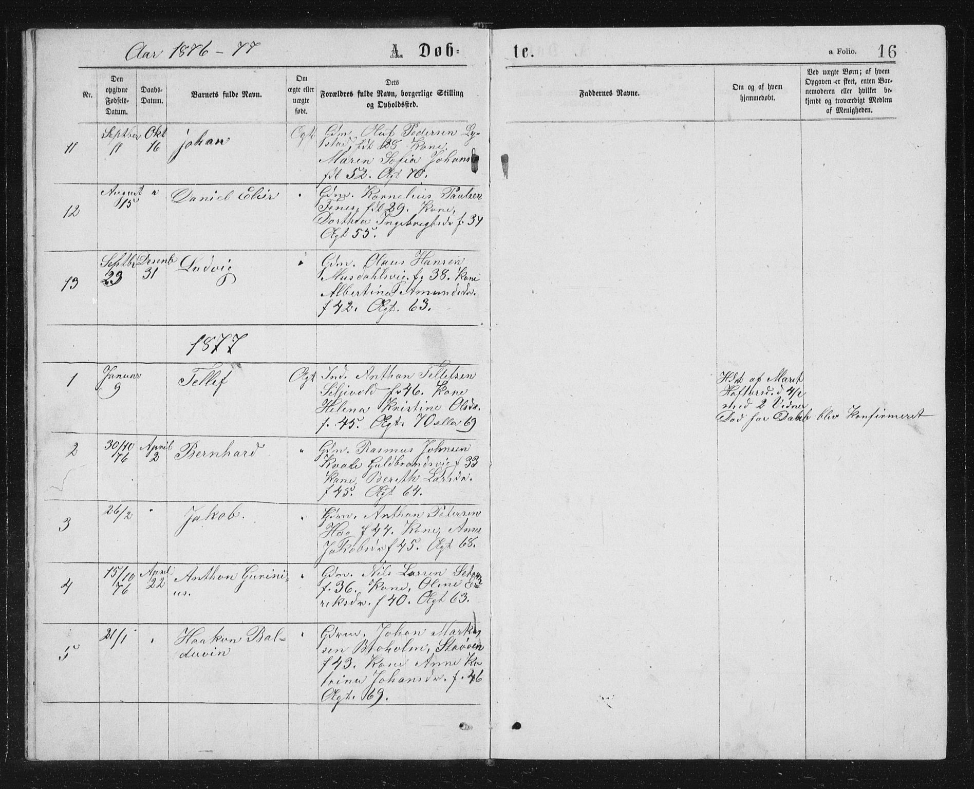 Ministerialprotokoller, klokkerbøker og fødselsregistre - Sør-Trøndelag, AV/SAT-A-1456/662/L0756: Parish register (copy) no. 662C01, 1869-1891, p. 16