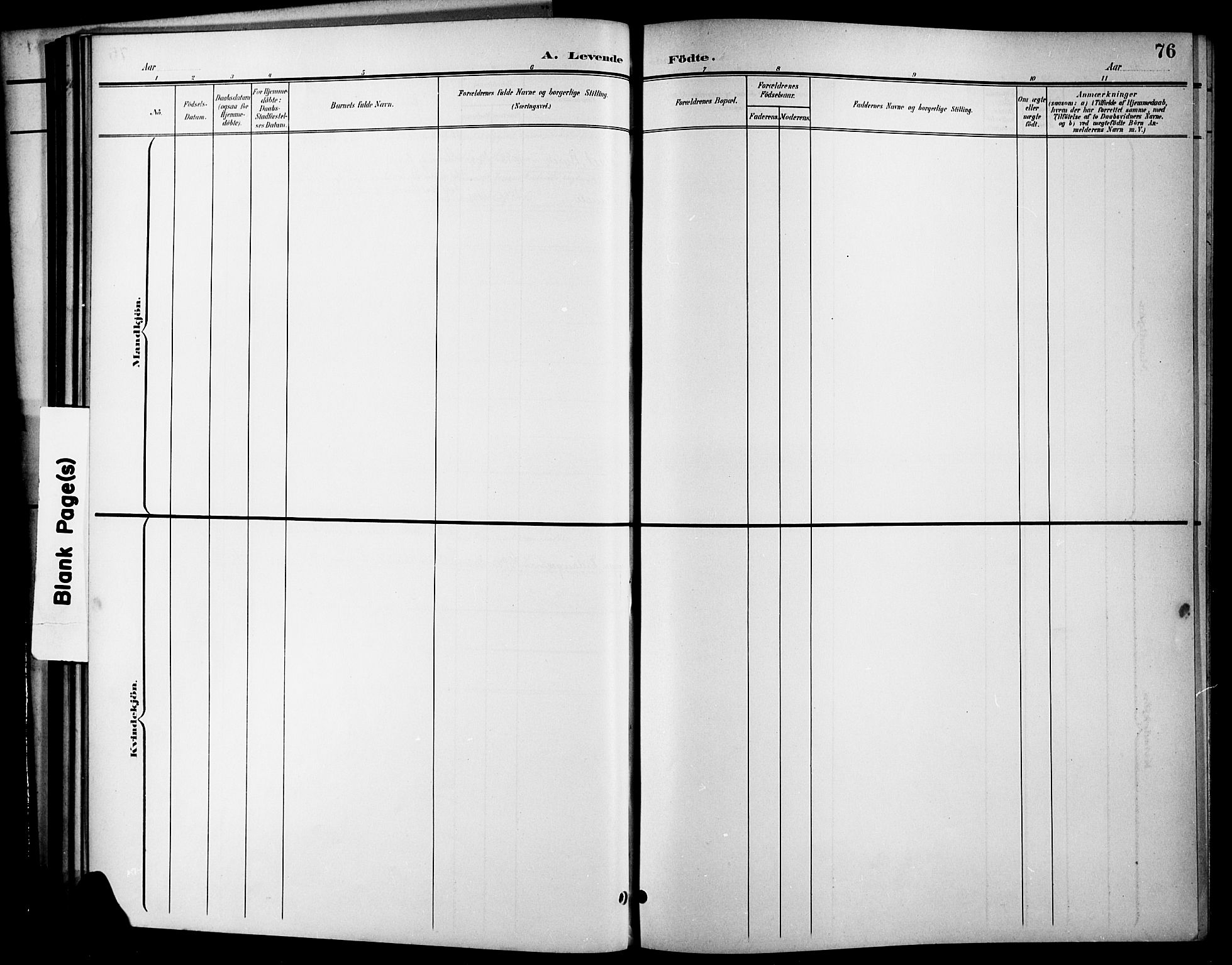 Brevik kirkebøker, AV/SAKO-A-255/G/Ga/L0005: Parish register (copy) no. 5, 1901-1924, p. 76