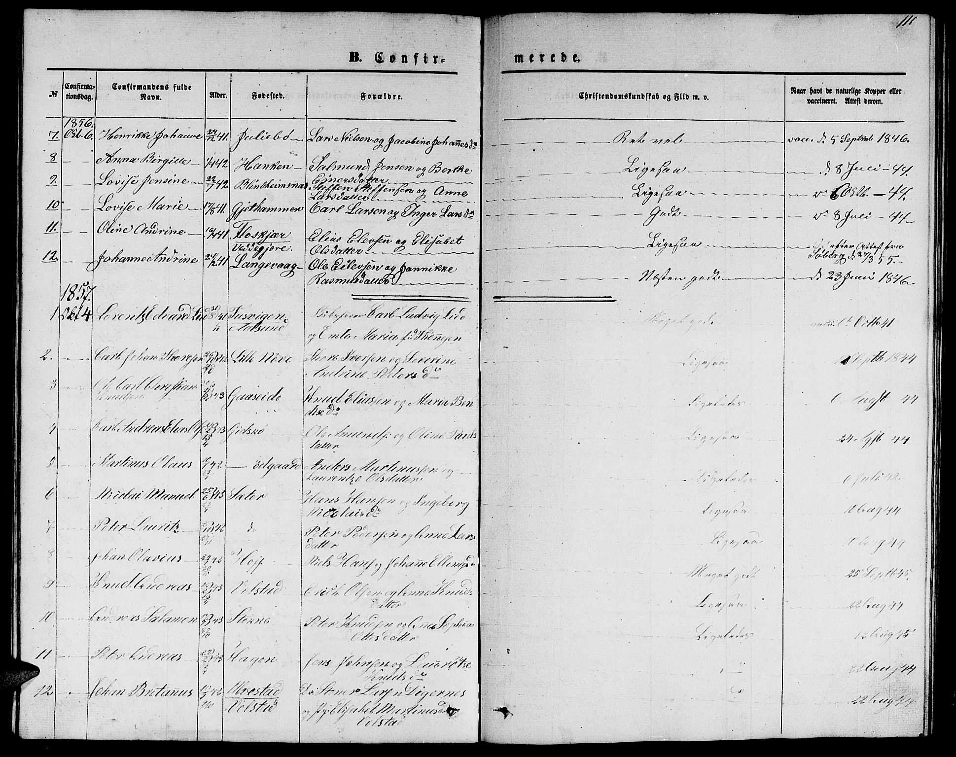 Ministerialprotokoller, klokkerbøker og fødselsregistre - Møre og Romsdal, SAT/A-1454/528/L0427: Parish register (copy) no. 528C08, 1855-1864, p. 110
