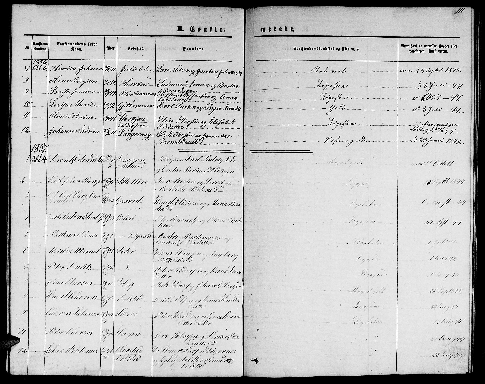 Ministerialprotokoller, klokkerbøker og fødselsregistre - Møre og Romsdal, AV/SAT-A-1454/528/L0427: Parish register (copy) no. 528C08, 1855-1864, p. 110