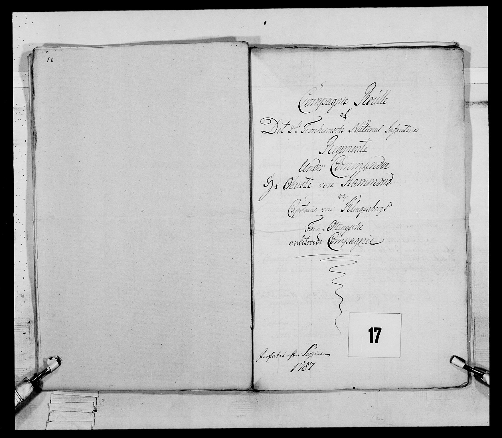 Generalitets- og kommissariatskollegiet, Det kongelige norske kommissariatskollegium, AV/RA-EA-5420/E/Eh/L0079: 2. Trondheimske nasjonale infanteriregiment, 1782-1789, p. 48