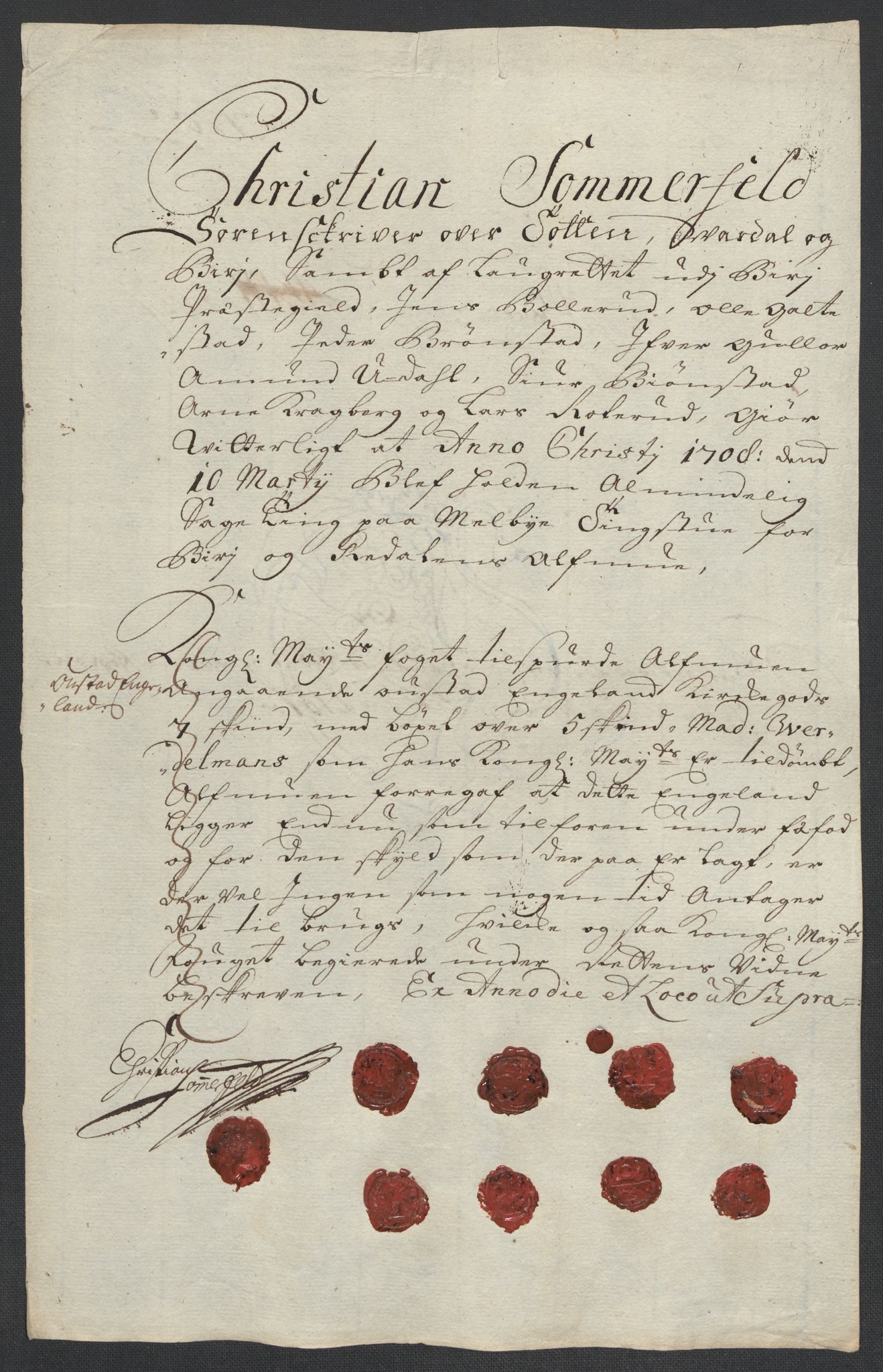 Rentekammeret inntil 1814, Reviderte regnskaper, Fogderegnskap, AV/RA-EA-4092/R18/L1305: Fogderegnskap Hadeland, Toten og Valdres, 1707-1708, p. 396