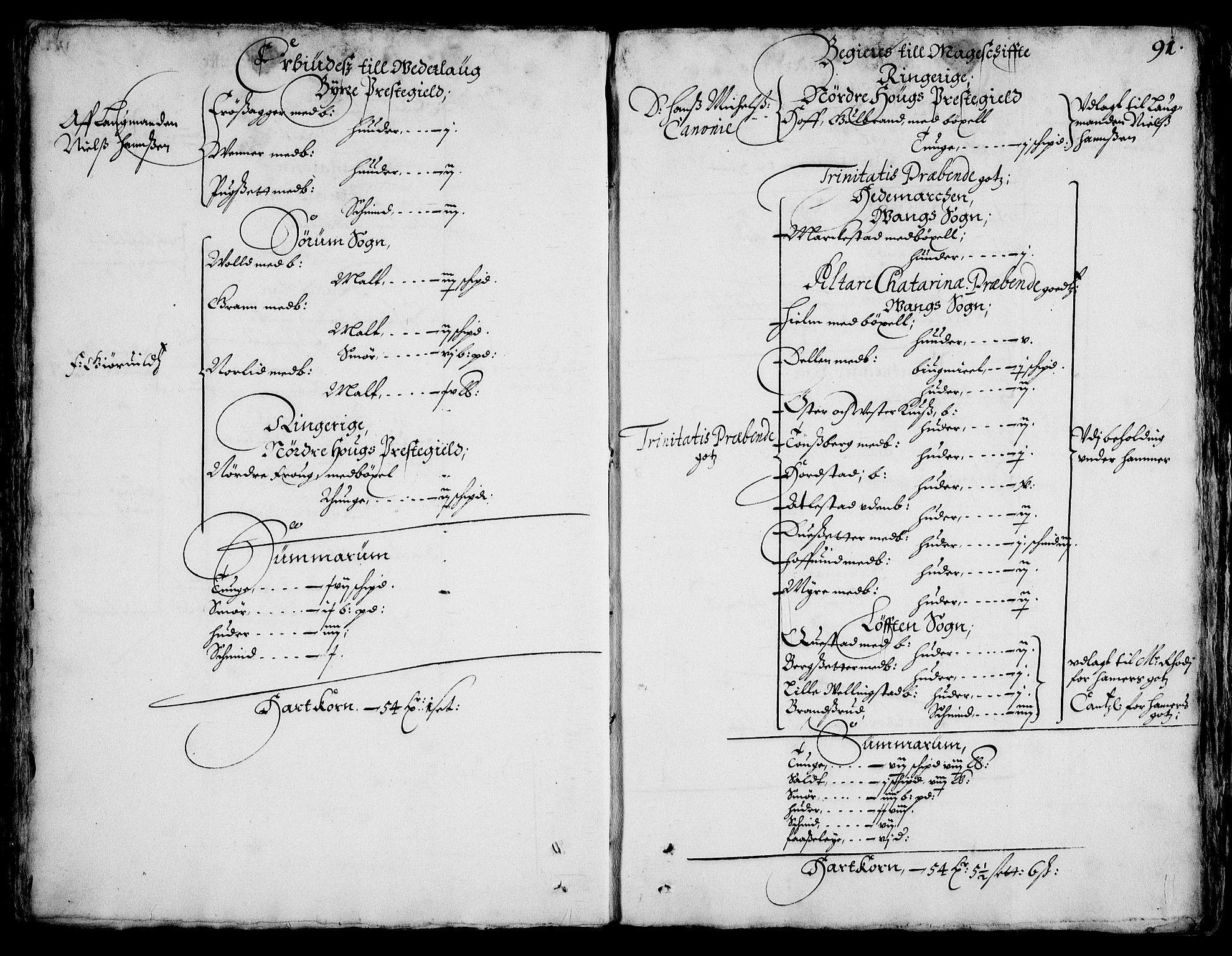 Rentekammeret inntil 1814, Realistisk ordnet avdeling, AV/RA-EA-4070/On/L0001/0002: Statens gods / [Jj 2]: Jordebok og forklaring over atkomstene til Hannibal Sehesteds gods, 1651, p. 89b-90a