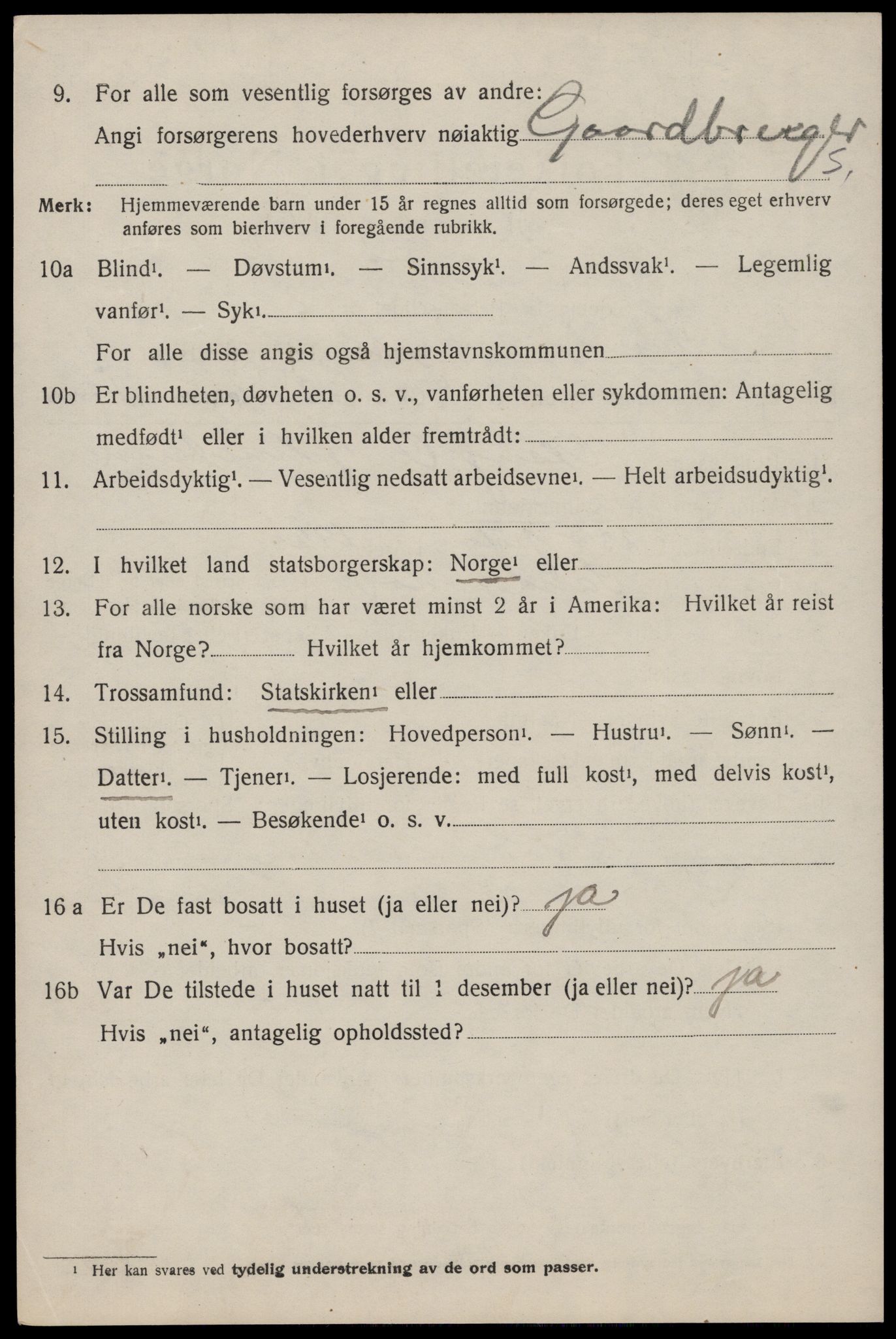 SAST, 1920 census for Sand, 1920, p. 808