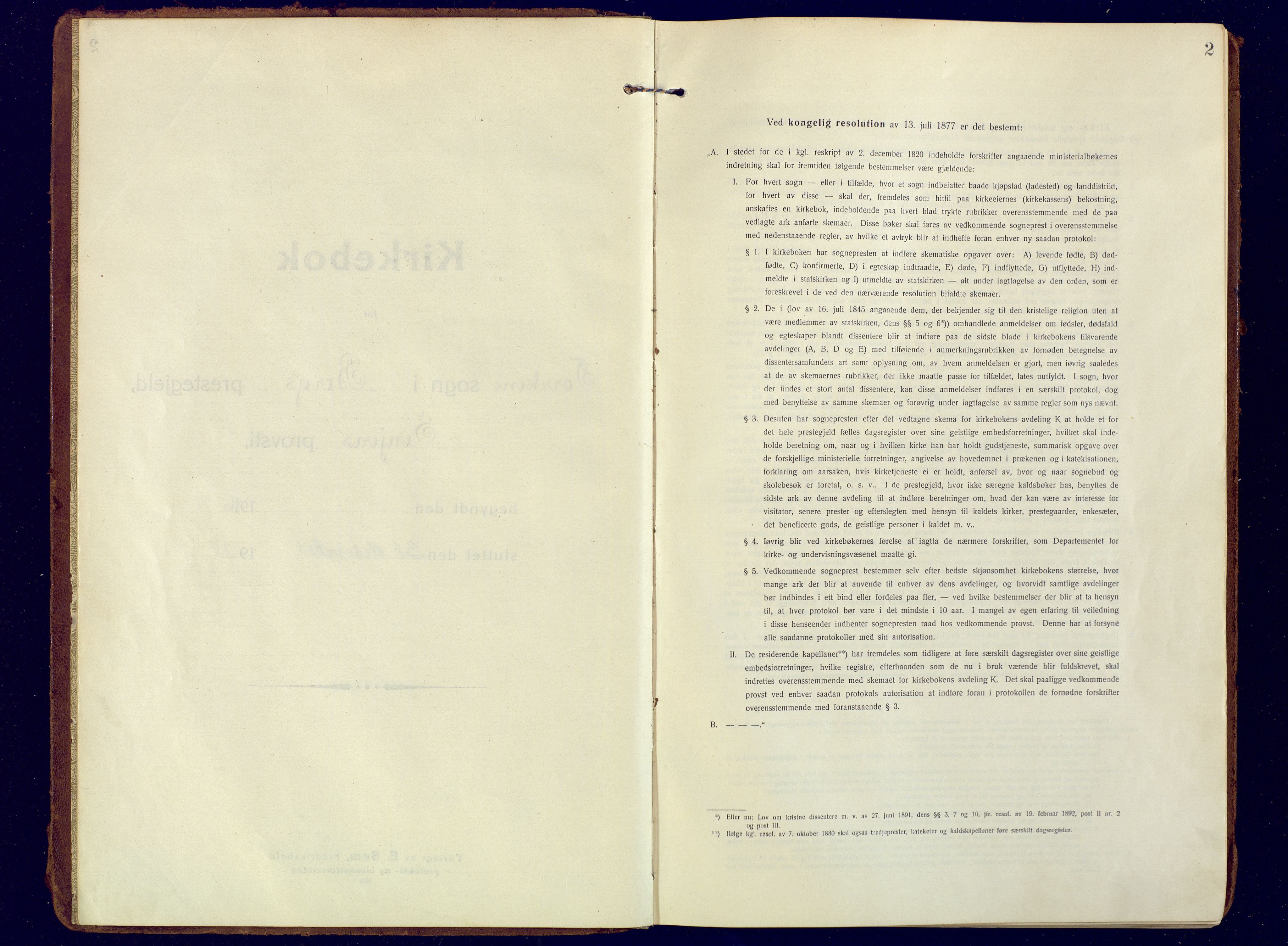 Berg sokneprestkontor, AV/SATØ-S-1318/G/Ga/Gaa/L0010kirke: Parish register (official) no. 10, 1916-1928, p. 2