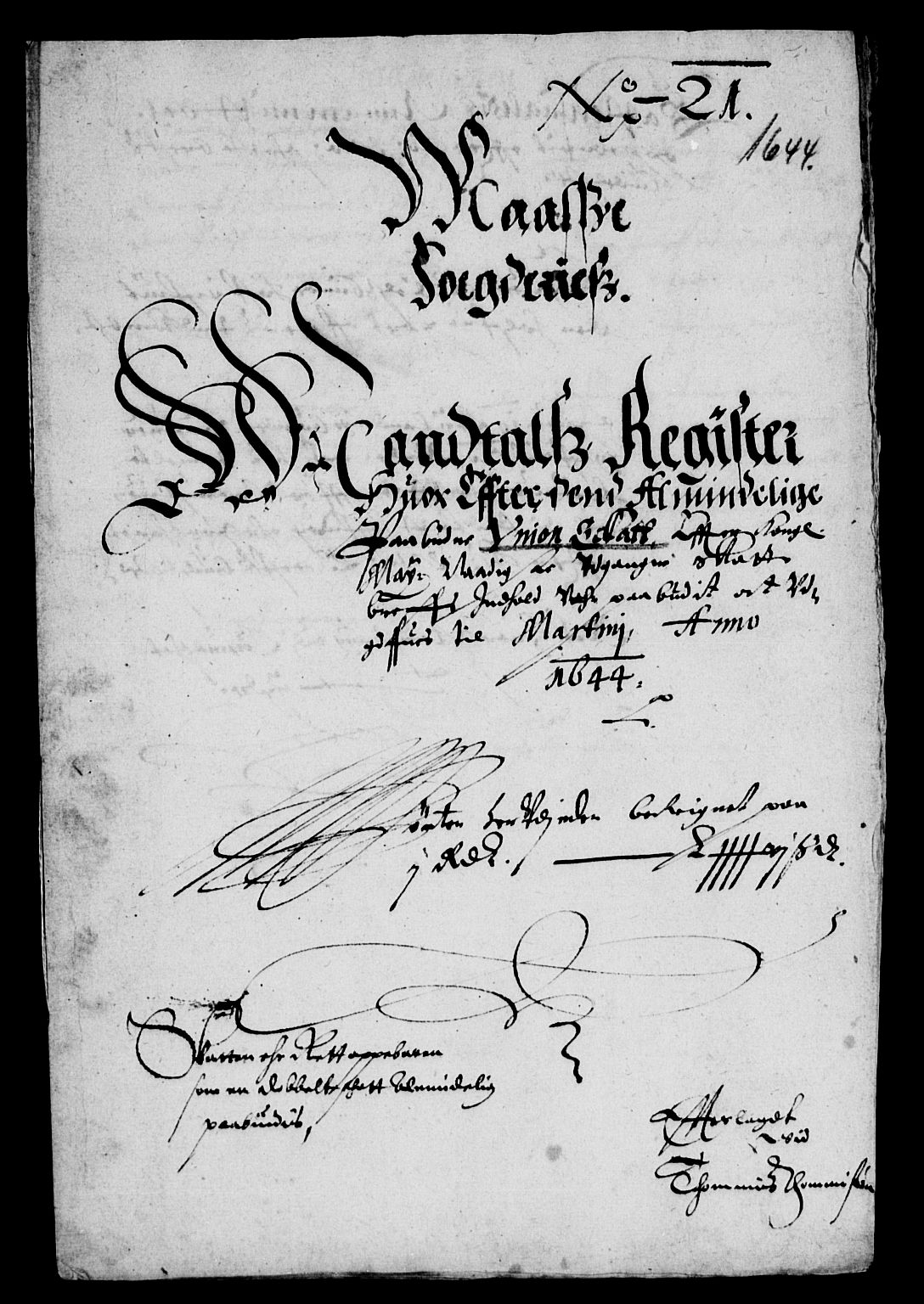 Rentekammeret inntil 1814, Reviderte regnskaper, Lensregnskaper, AV/RA-EA-5023/R/Rb/Rba/L0173: Akershus len, 1643-1644
