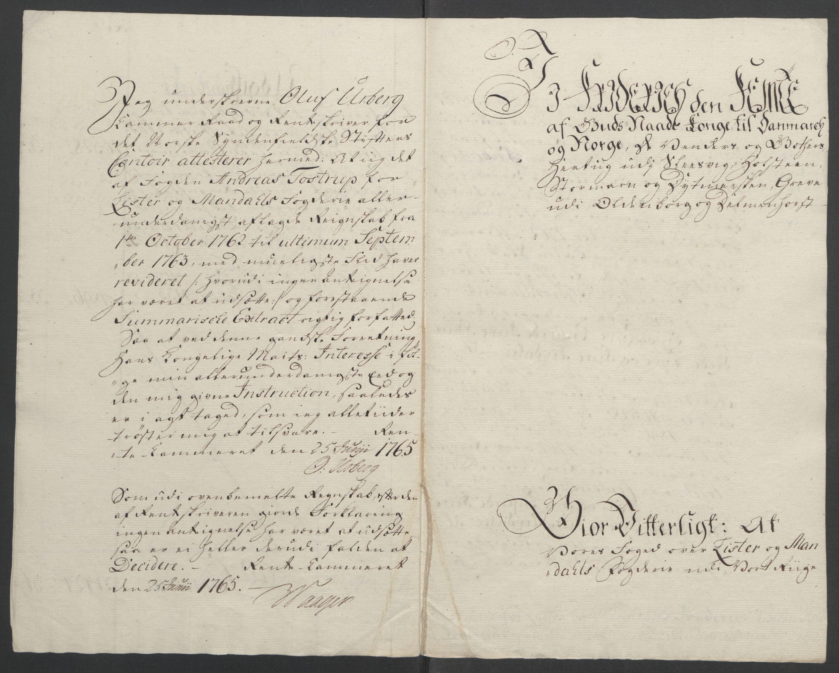 Rentekammeret inntil 1814, Reviderte regnskaper, Fogderegnskap, AV/RA-EA-4092/R45/L2704: Ekstraskatten Lista og Mandal, 1762-1768, p. 11