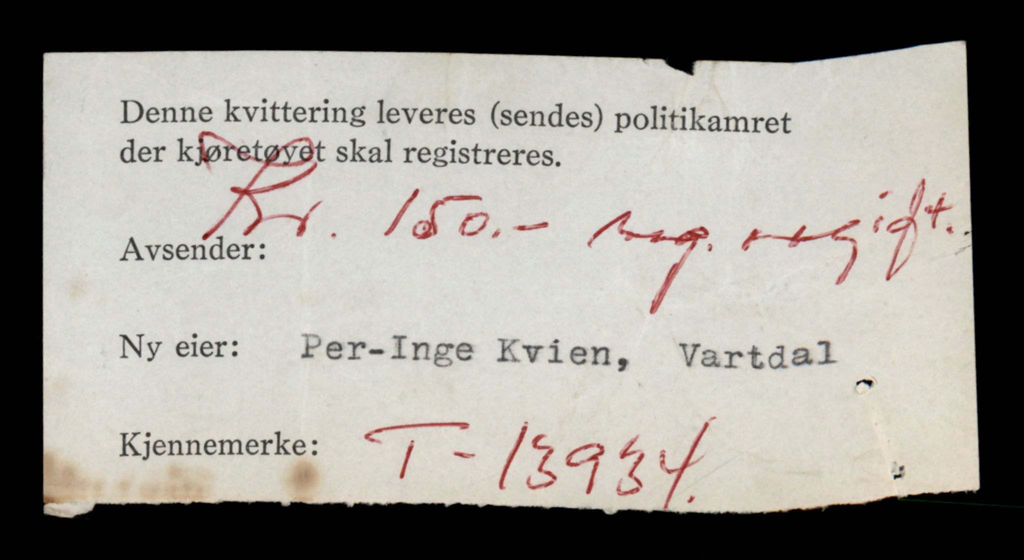 Møre og Romsdal vegkontor - Ålesund trafikkstasjon, AV/SAT-A-4099/F/Fe/L0042: Registreringskort for kjøretøy T 13906 - T 14079, 1927-1998, p. 441