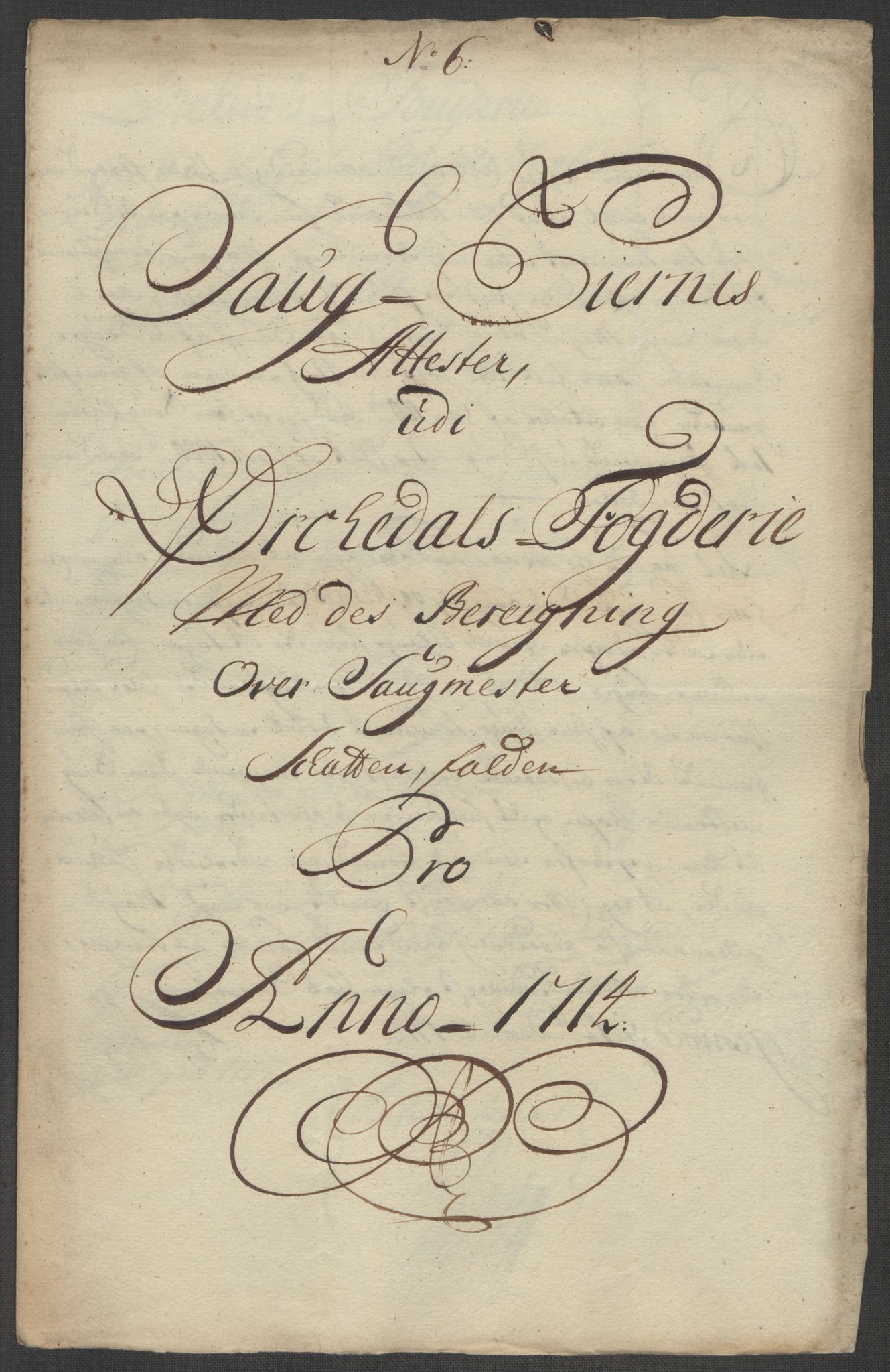 Rentekammeret inntil 1814, Reviderte regnskaper, Fogderegnskap, RA/EA-4092/R60/L3965: Fogderegnskap Orkdal og Gauldal, 1714, p. 124