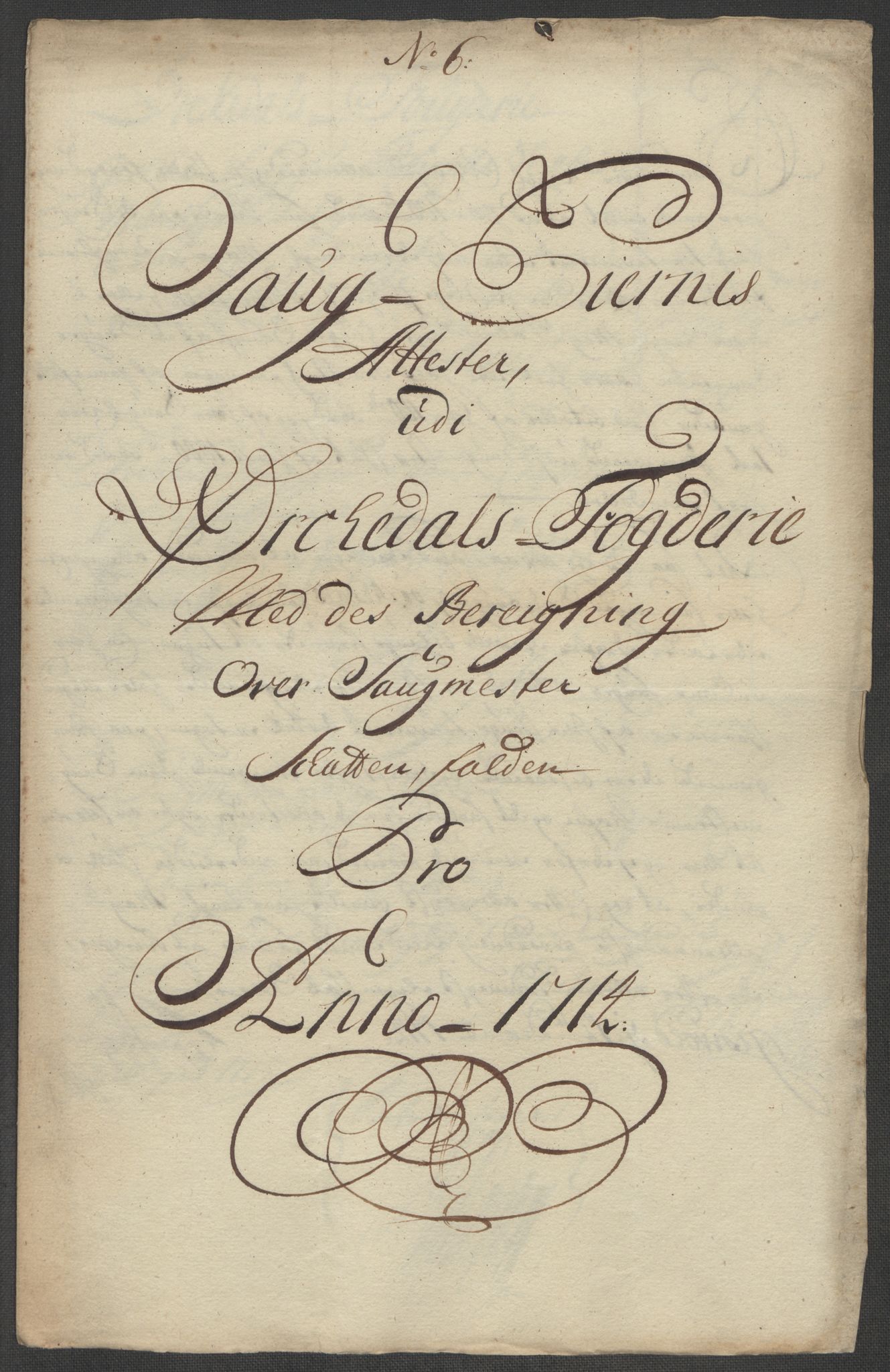 Rentekammeret inntil 1814, Reviderte regnskaper, Fogderegnskap, AV/RA-EA-4092/R60/L3965: Fogderegnskap Orkdal og Gauldal, 1714, p. 124