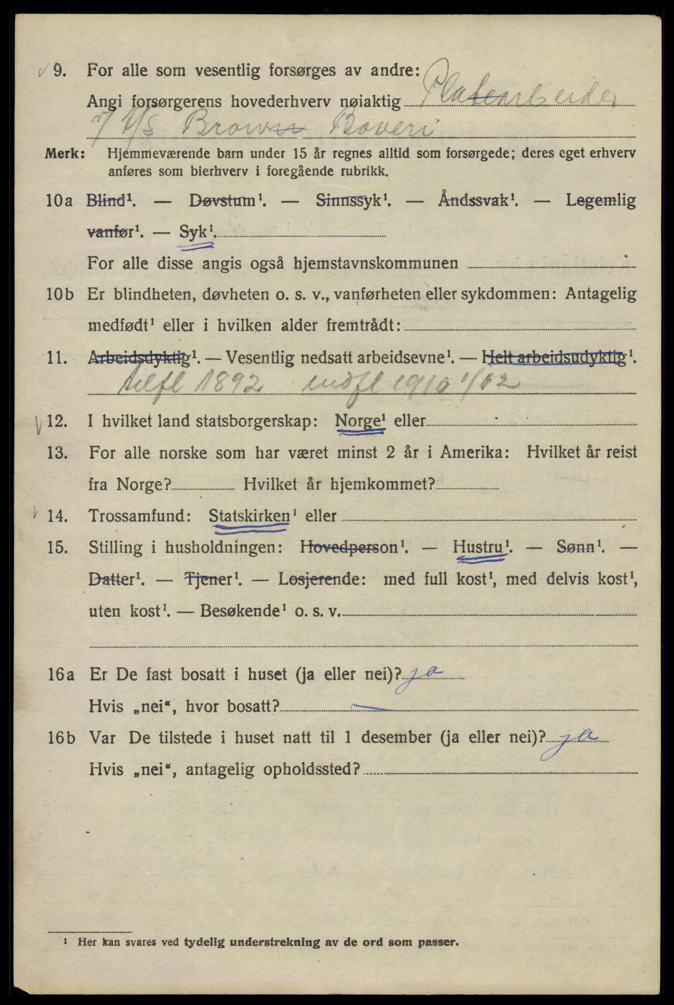 SAO, 1920 census for Kristiania, 1920, p. 396534