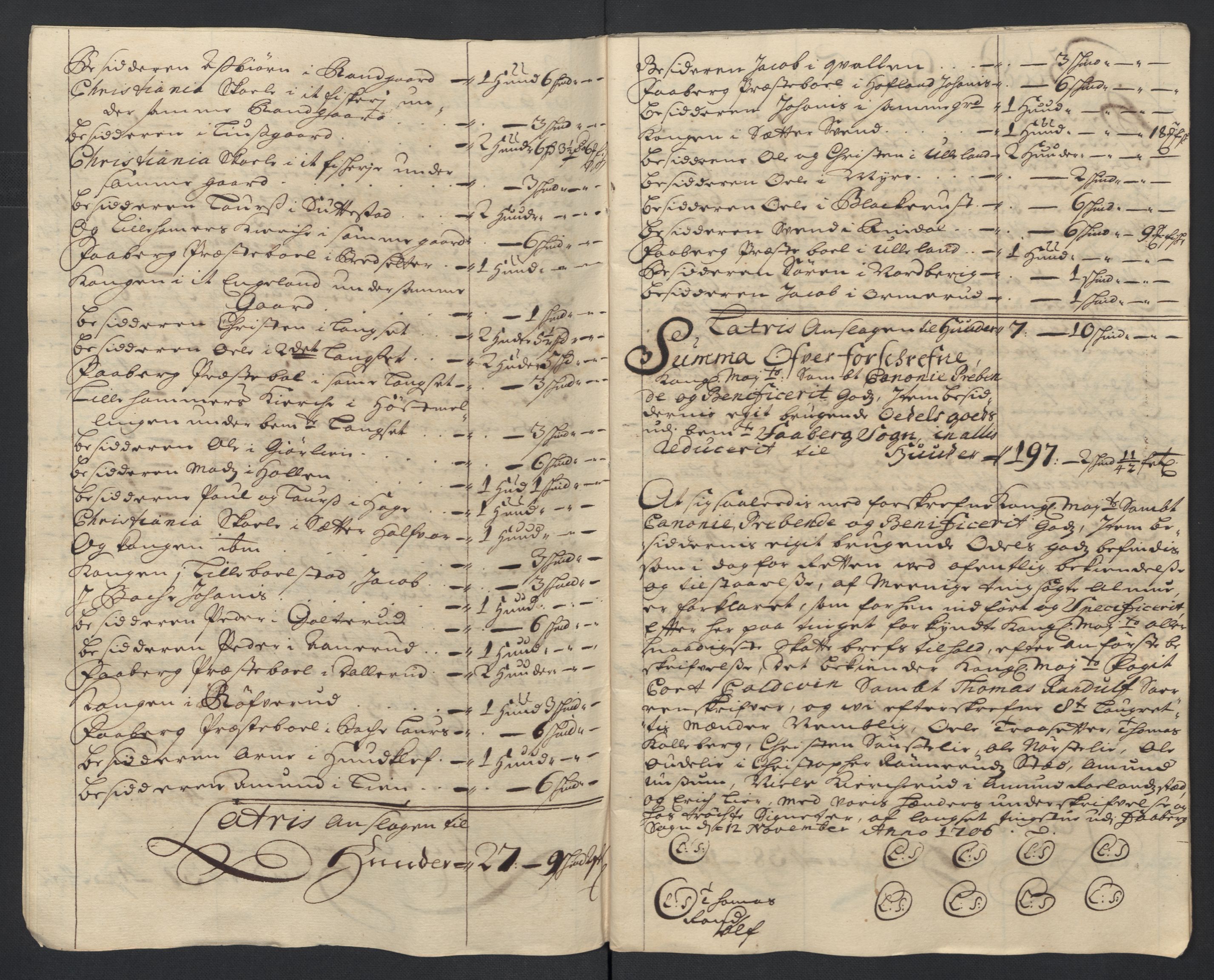 Rentekammeret inntil 1814, Reviderte regnskaper, Fogderegnskap, AV/RA-EA-4092/R17/L1178: Fogderegnskap Gudbrandsdal, 1705-1707, p. 349