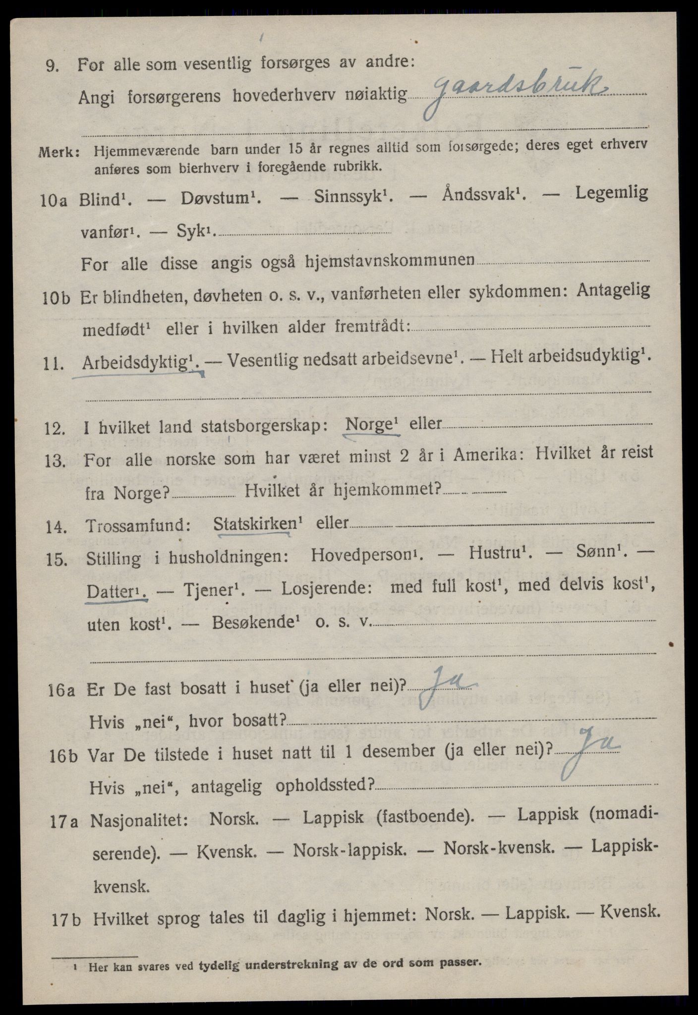 SAT, 1920 census for Rissa, 1920, p. 6984