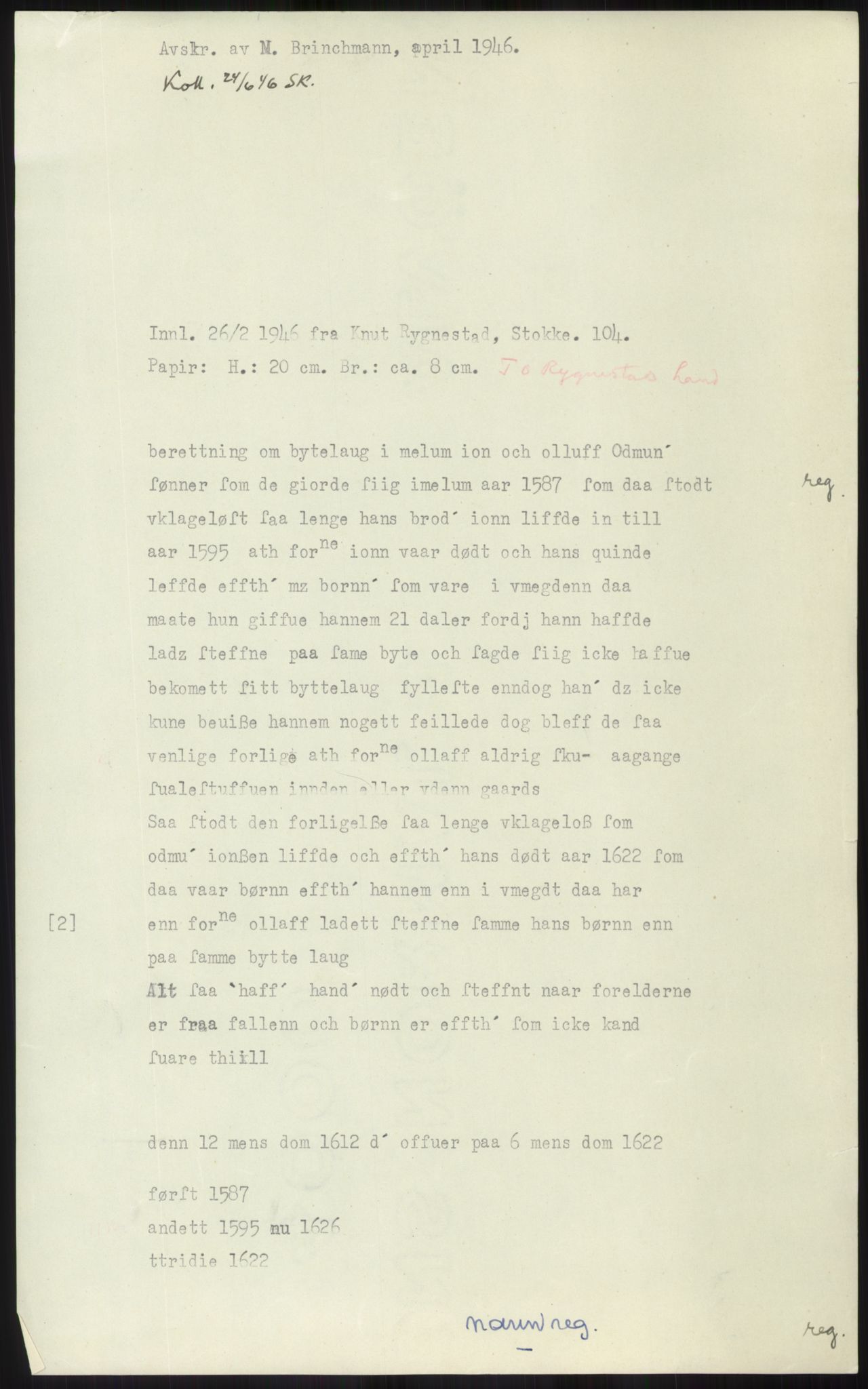 Samlinger til kildeutgivelse, Diplomavskriftsamlingen, AV/RA-EA-4053/H/Ha, p. 1440