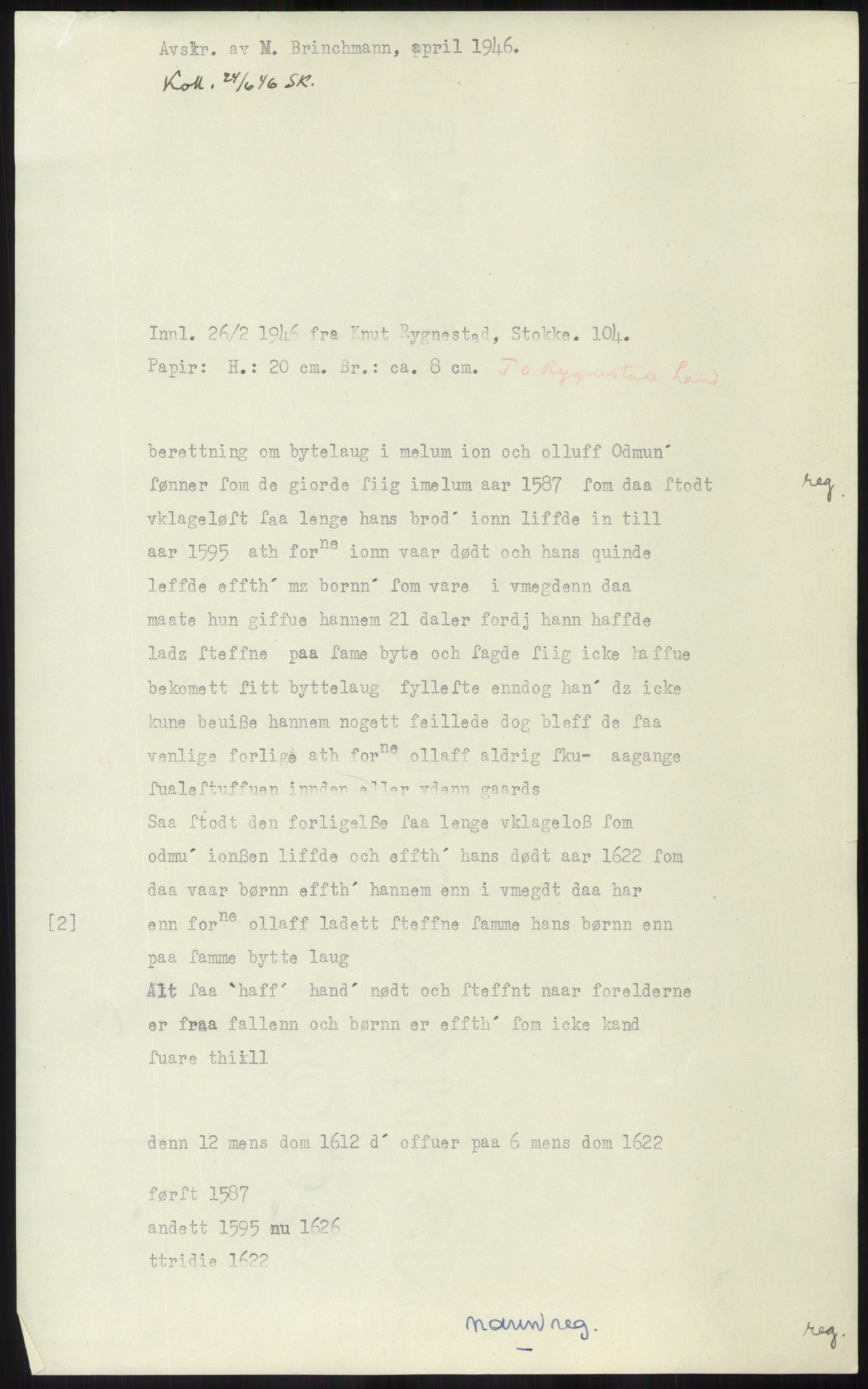 Samlinger til kildeutgivelse, Diplomavskriftsamlingen, RA/EA-4053/H/Ha, p. 1440