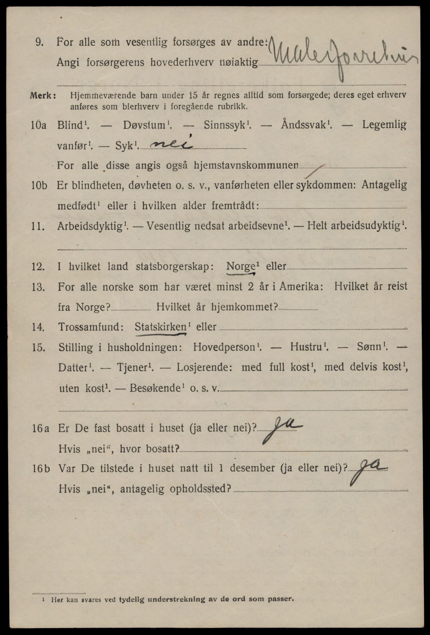 SAST, 1920 census for Stavanger, 1920, p. 59549