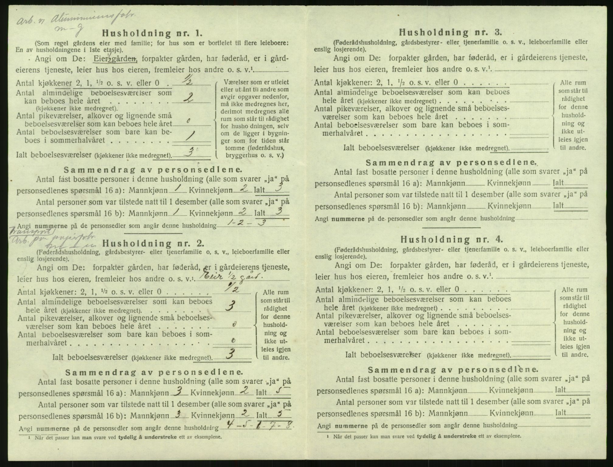 SAK, 1920 census for Vennesla, 1920, p. 49