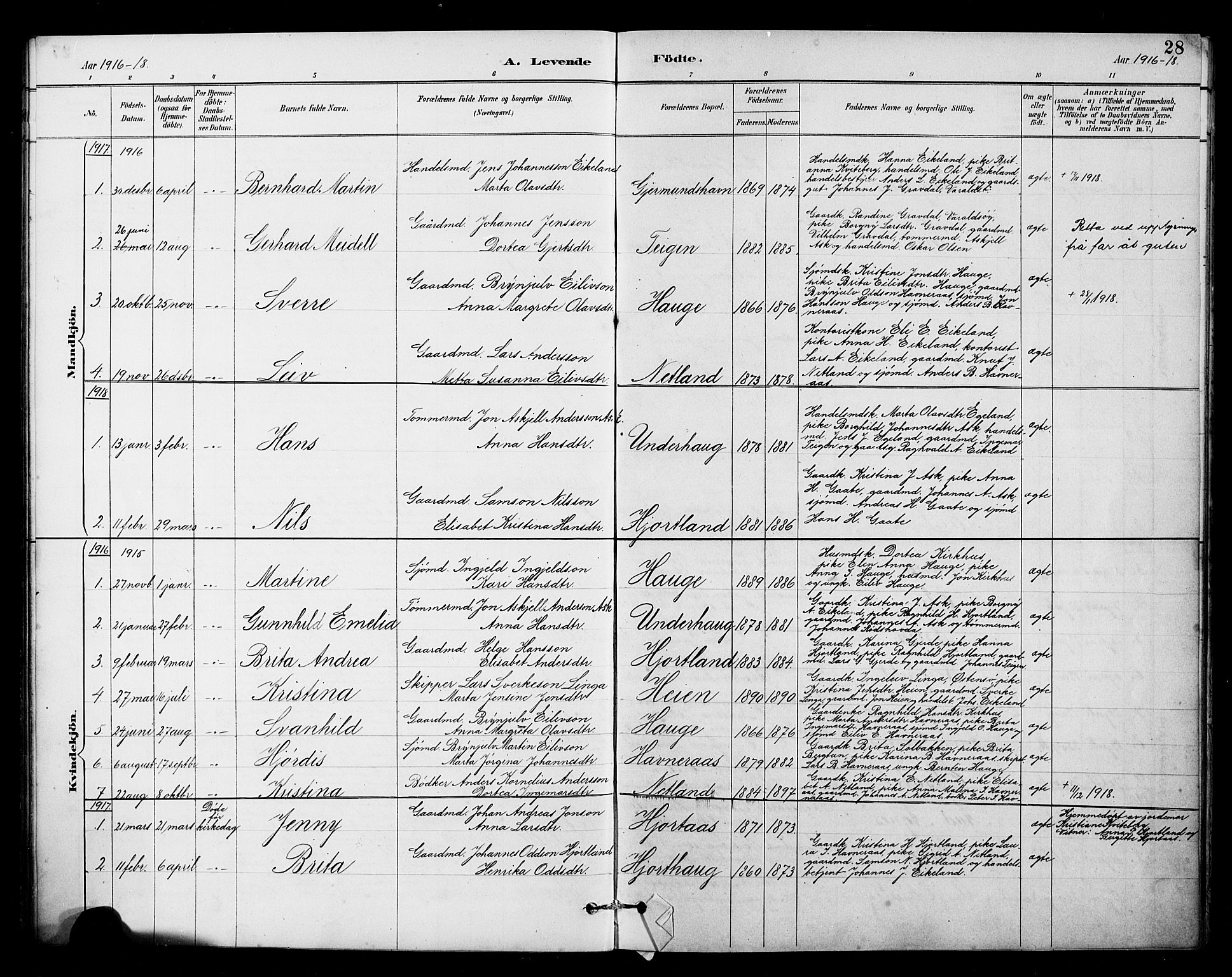 Kvinnherad sokneprestembete, SAB/A-76401/H/Hab: Parish register (copy) no. B 1, 1885-1925, p. 28