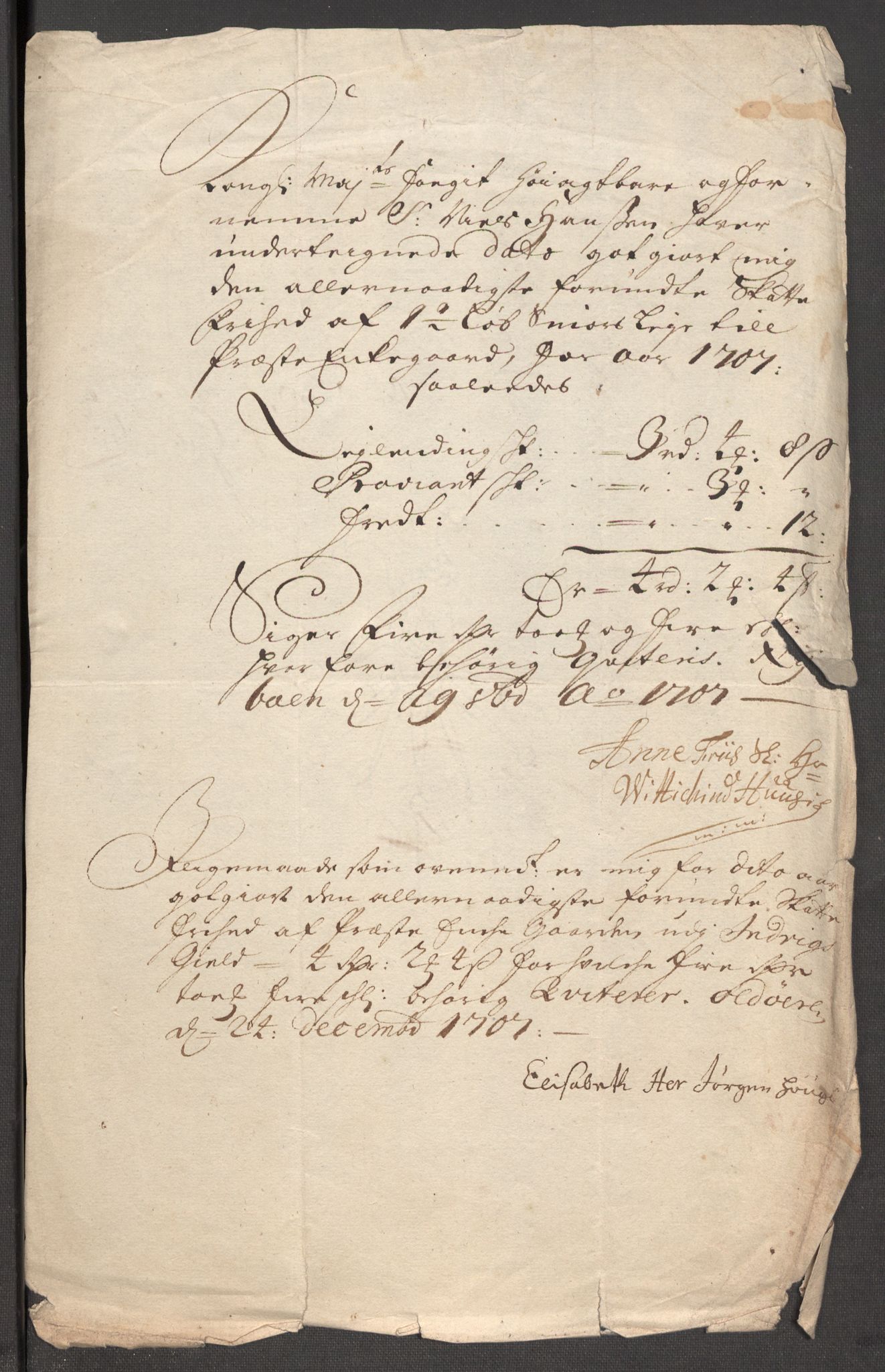 Rentekammeret inntil 1814, Reviderte regnskaper, Fogderegnskap, RA/EA-4092/R53/L3430: Fogderegnskap Sunn- og Nordfjord, 1706-1707, p. 360