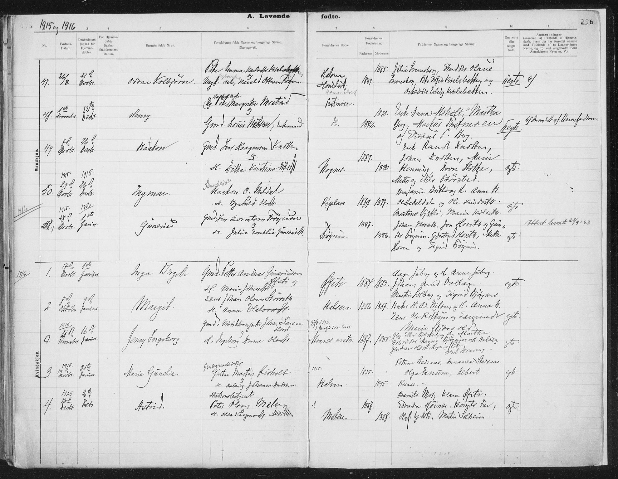 Ministerialprotokoller, klokkerbøker og fødselsregistre - Nord-Trøndelag, SAT/A-1458/709/L0082: Parish register (official) no. 709A22, 1896-1916, p. 296