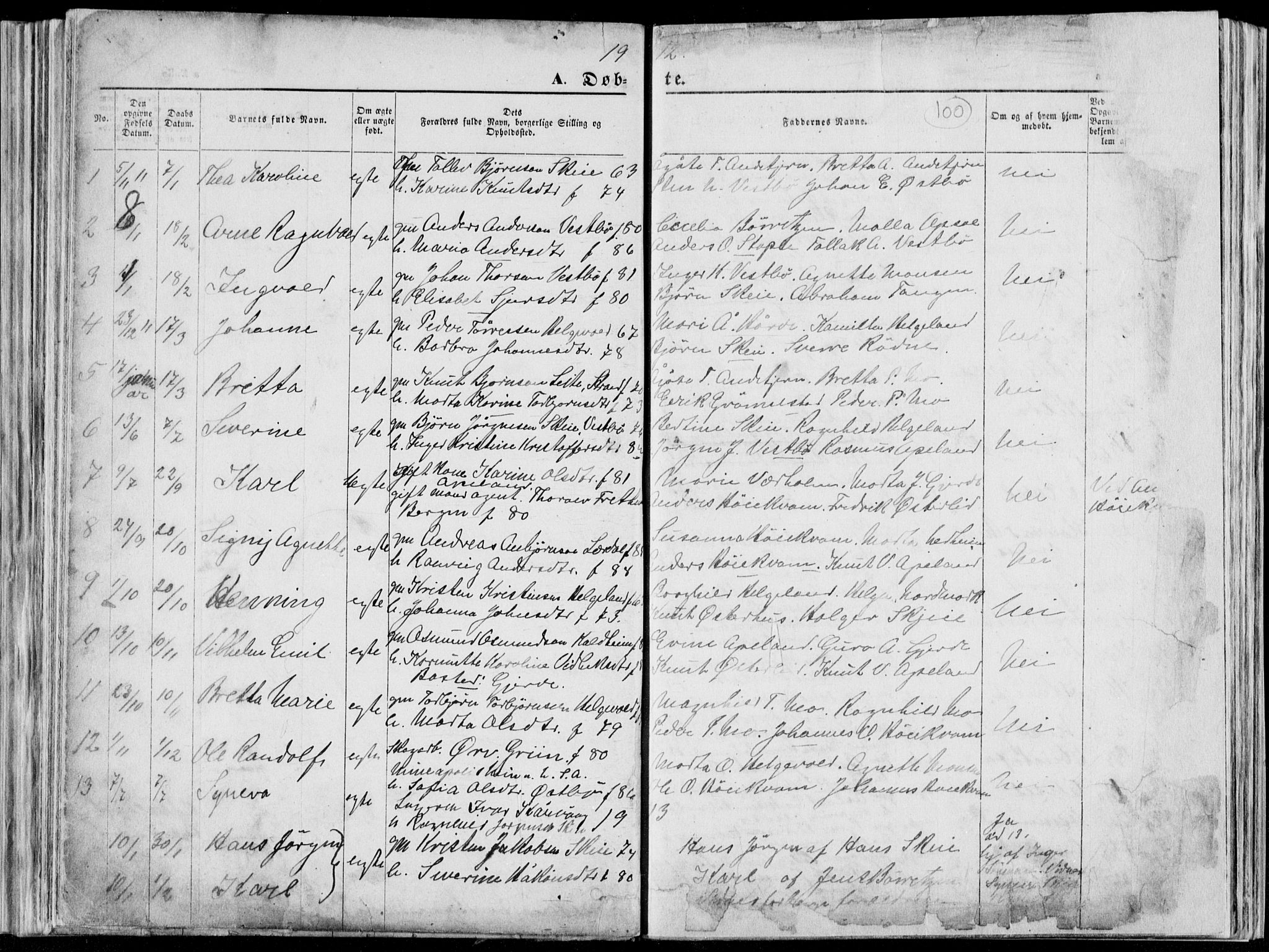 Vikedal sokneprestkontor, SAST/A-101840/01/V: Parish register (copy) no. B 10, 1864-1926, p. 100