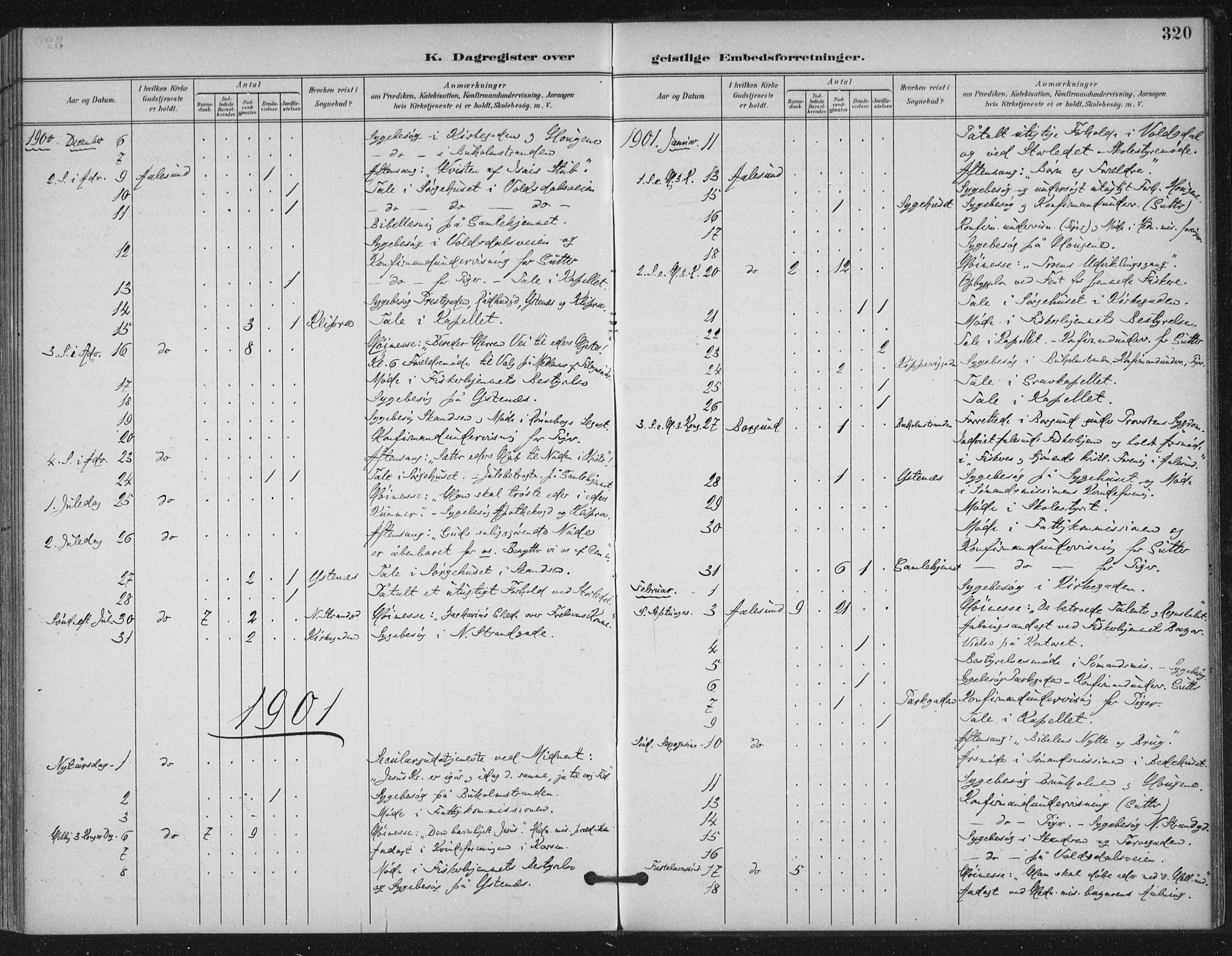 Ministerialprotokoller, klokkerbøker og fødselsregistre - Møre og Romsdal, AV/SAT-A-1454/529/L0457: Parish register (official) no. 529A07, 1894-1903, p. 320