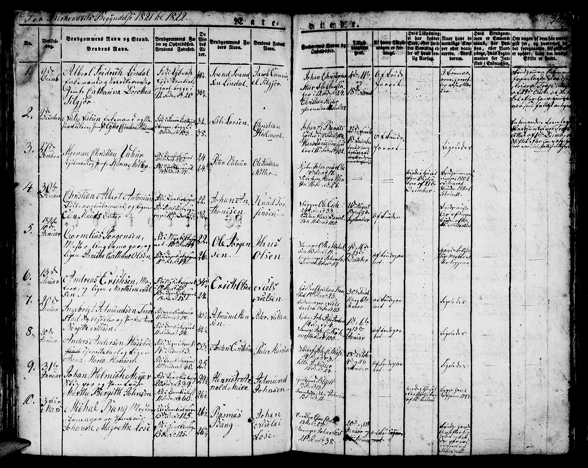Domkirken sokneprestembete, AV/SAB-A-74801/H/Hab/L0002: Parish register (copy) no. A 2, 1821-1839, p. 384