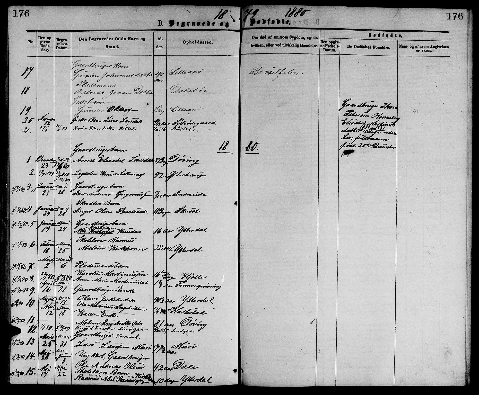 Ministerialprotokoller, klokkerbøker og fødselsregistre - Møre og Romsdal, SAT/A-1454/519/L0262: Parish register (copy) no. 519C03, 1866-1884, p. 176
