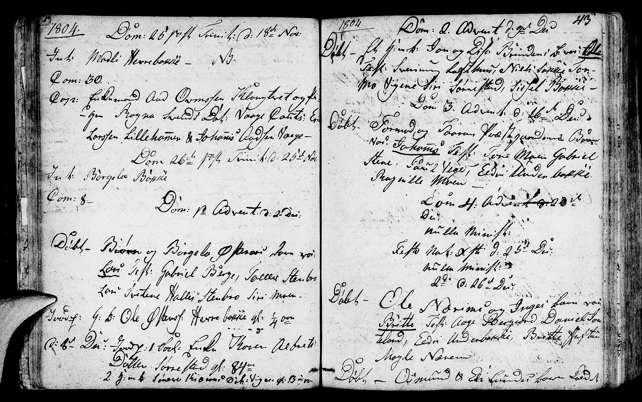 Suldal sokneprestkontor, AV/SAST-A-101845/01/IV/L0004: Parish register (official) no. A 4, 1800-1816, p. 43