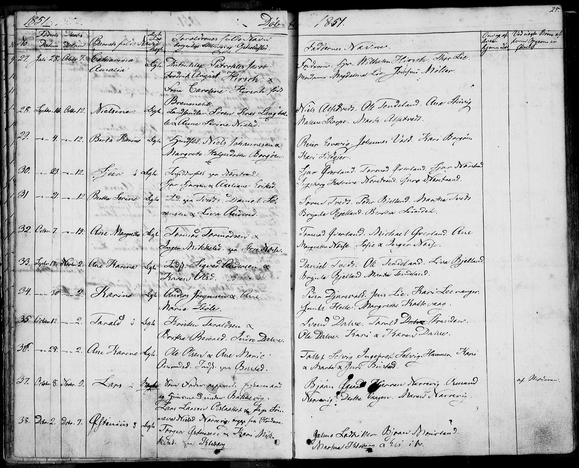 Nedstrand sokneprestkontor, SAST/A-101841/01/IV: Parish register (official) no. A 8, 1839-1860, p. 25