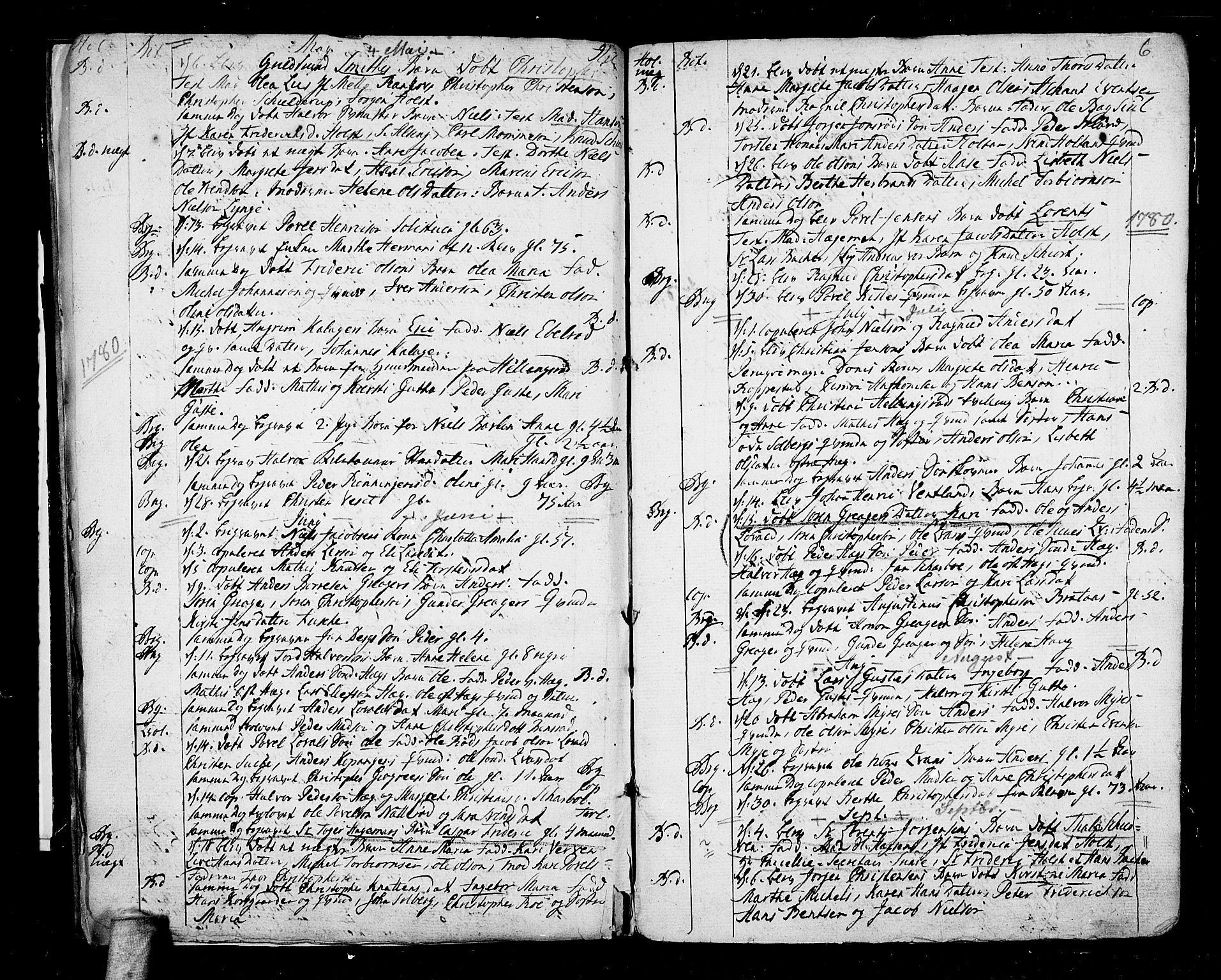 Botne kirkebøker, AV/SAKO-A-340/F/Fa/L0002: Parish register (official) no. I 2, 1779-1791, p. 6