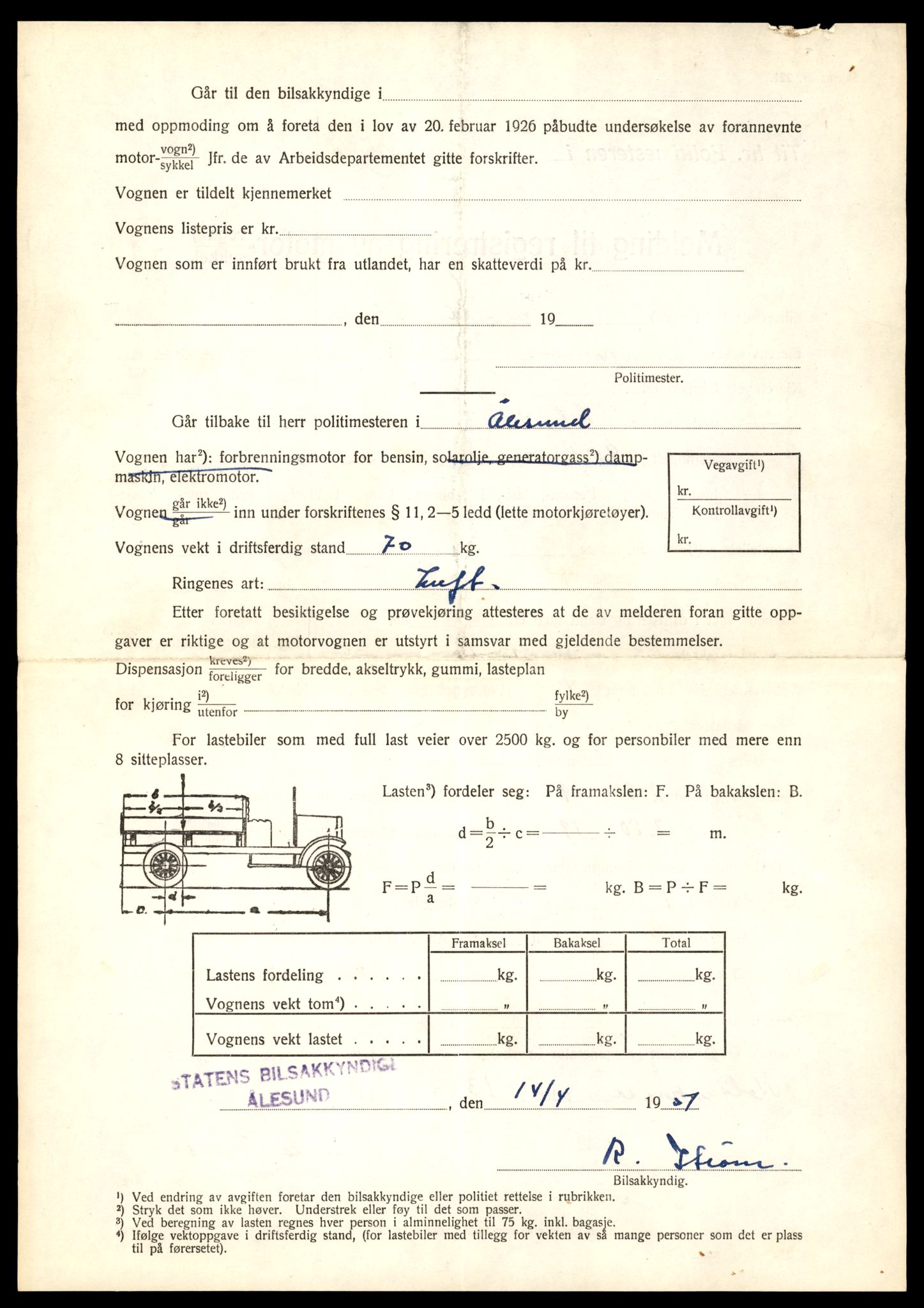 Møre og Romsdal vegkontor - Ålesund trafikkstasjon, AV/SAT-A-4099/F/Fe/L0038: Registreringskort for kjøretøy T 13180 - T 13360, 1927-1998, p. 2774