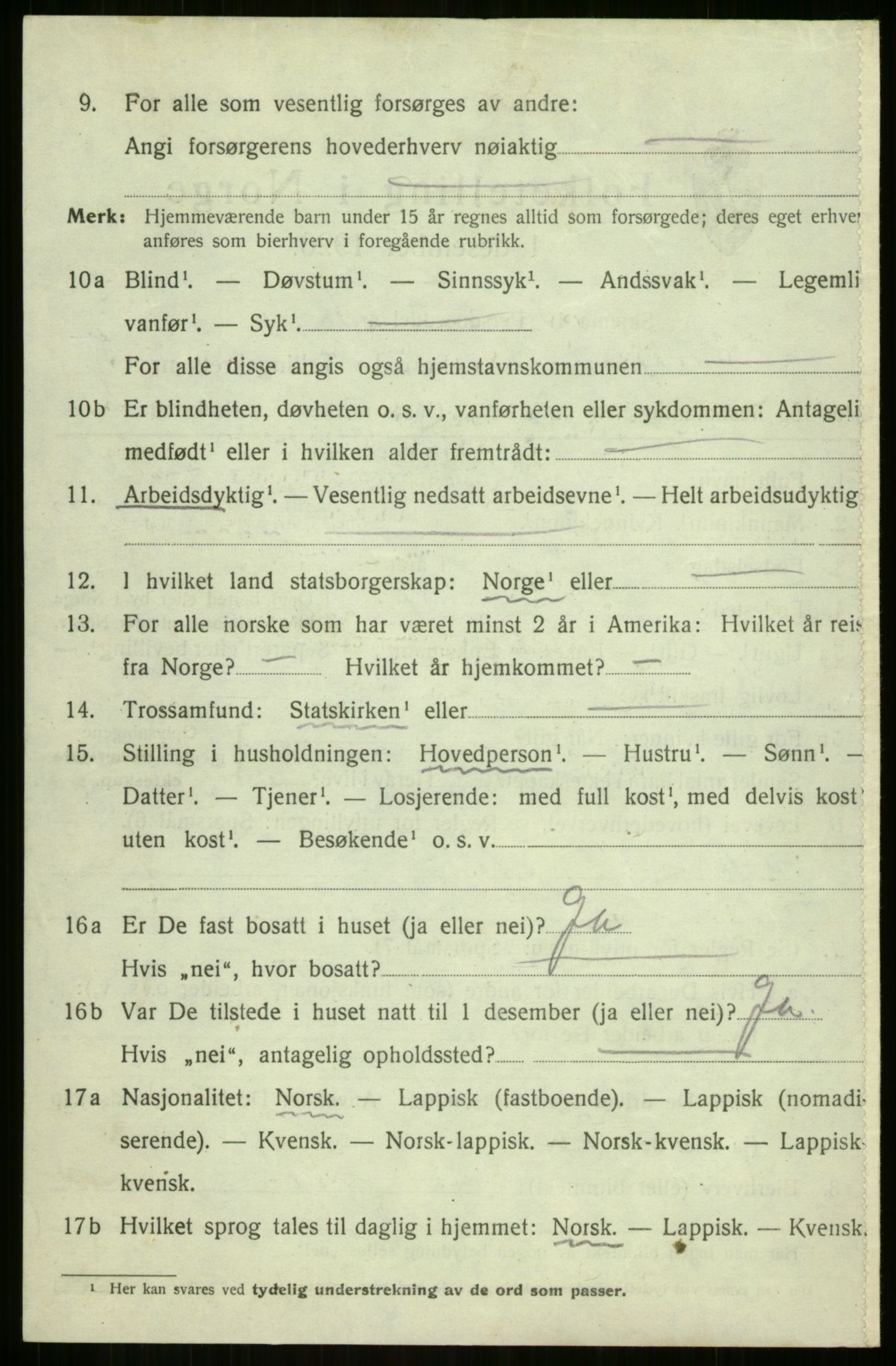SATØ, 1920 census for Sørreisa, 1920, p. 2342