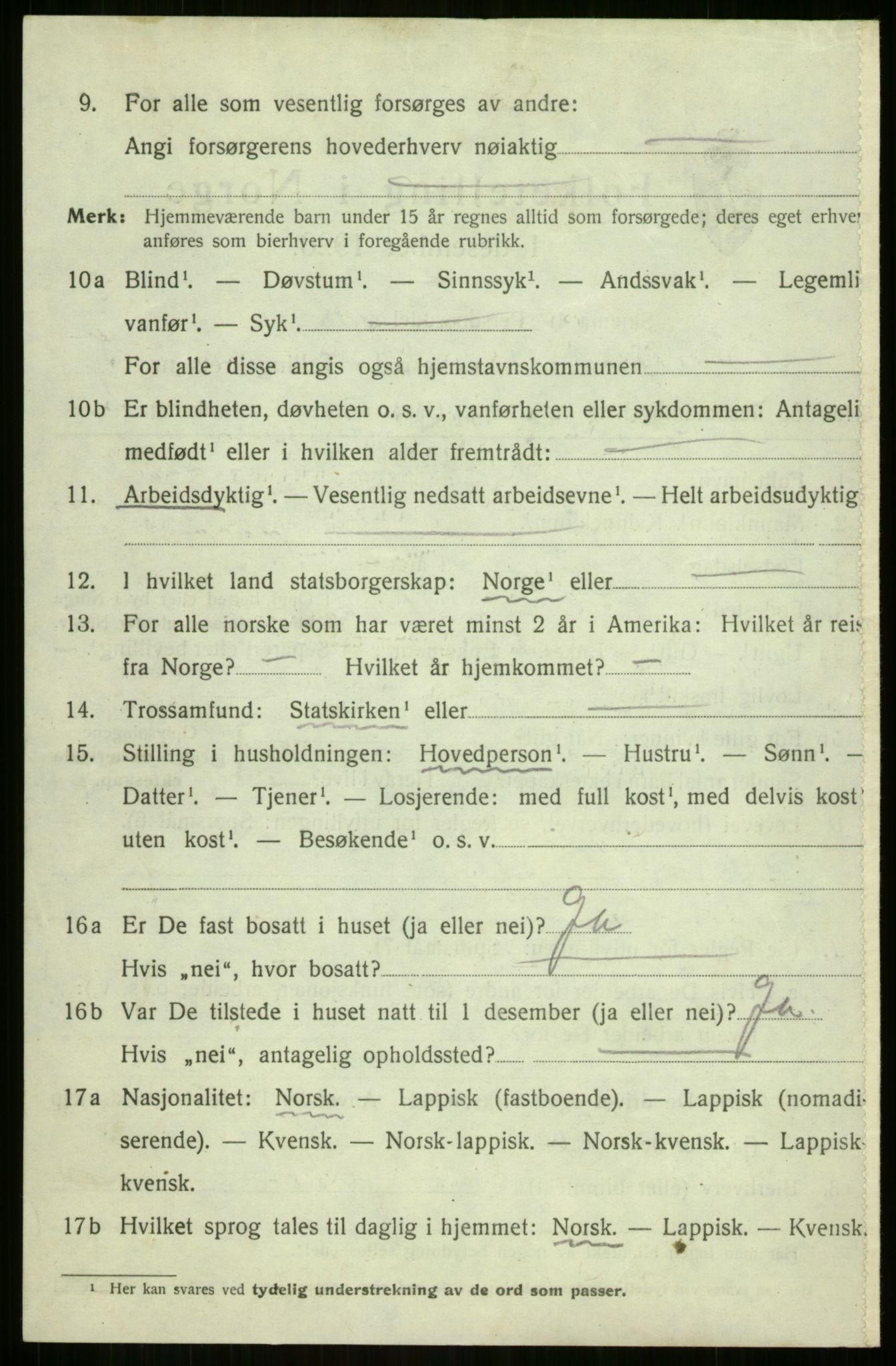 SATØ, 1920 census for Sørreisa, 1920, p. 2342