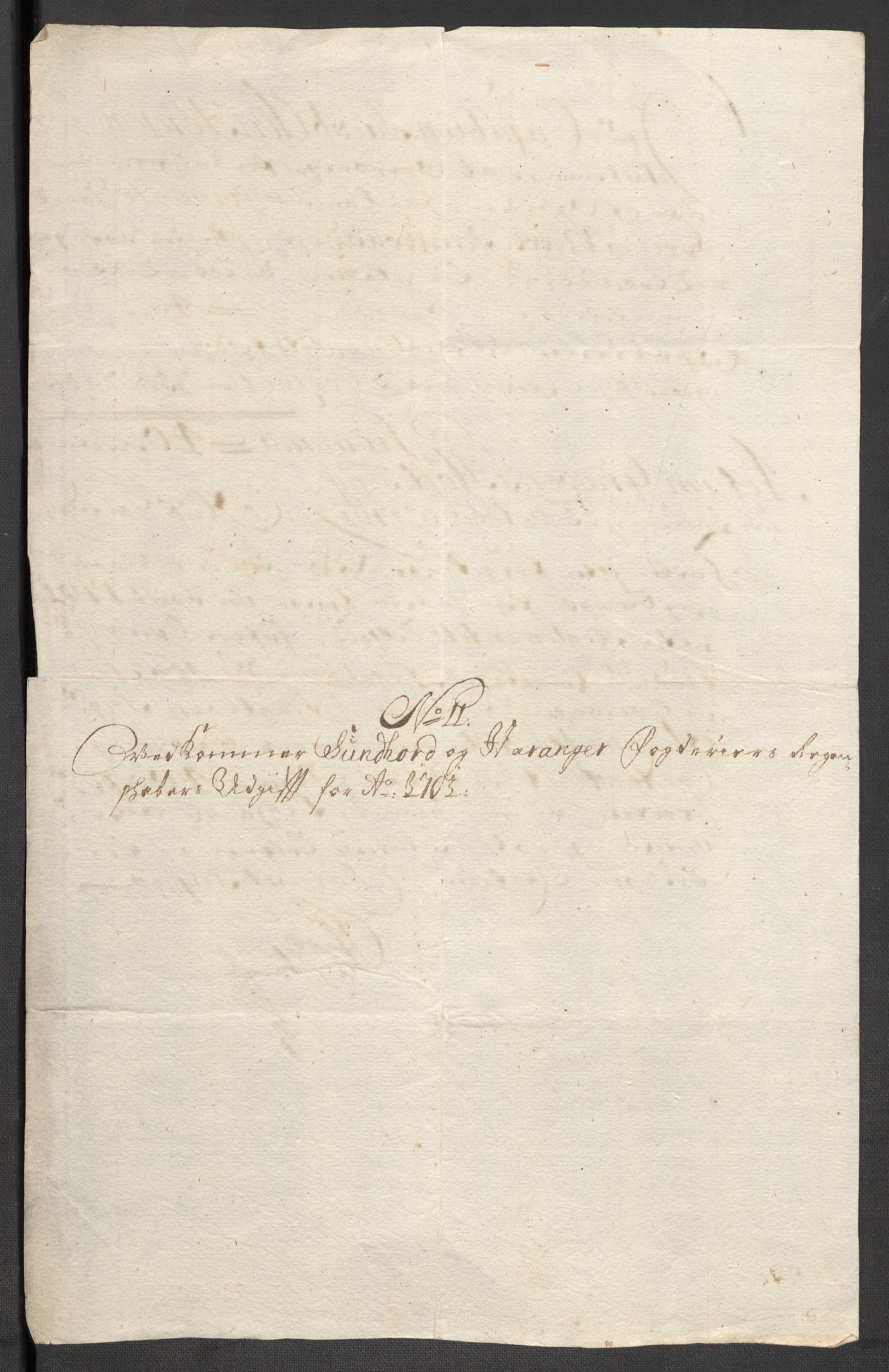 Rentekammeret inntil 1814, Reviderte regnskaper, Fogderegnskap, AV/RA-EA-4092/R48/L2979: Fogderegnskap Sunnhordland og Hardanger, 1700-1701, p. 492