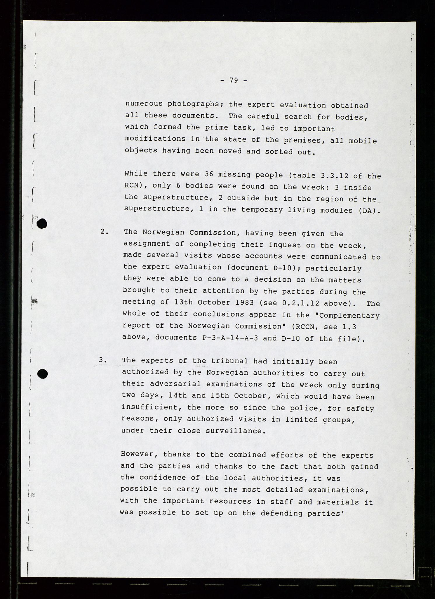 Pa 1503 - Stavanger Drilling AS, AV/SAST-A-101906/Da/L0007: Alexander L. Kielland - Rettssak i Paris, 1982-1988, p. 79