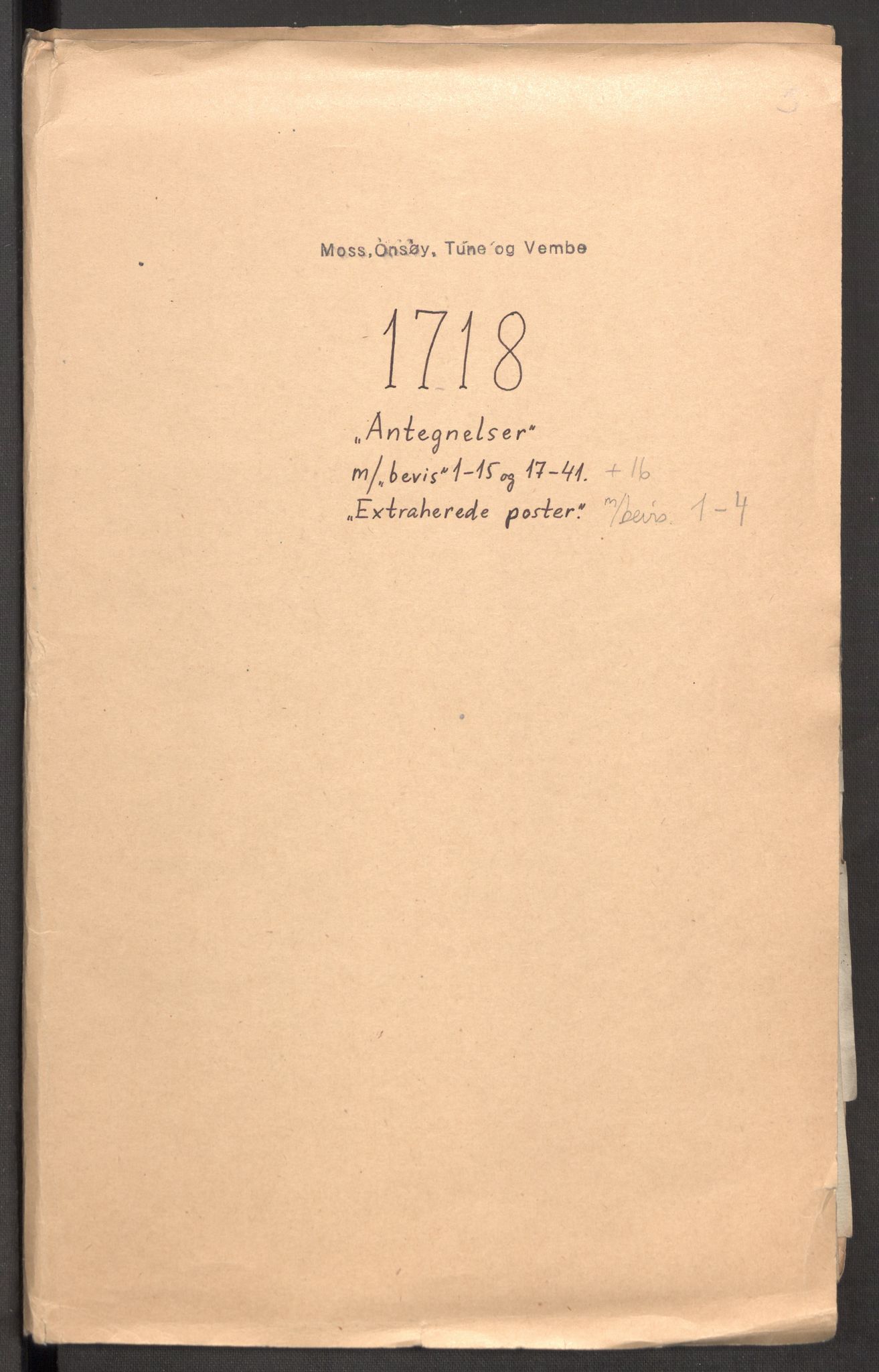 Rentekammeret inntil 1814, Reviderte regnskaper, Fogderegnskap, AV/RA-EA-4092/R04/L0143: Fogderegnskap Moss, Onsøy, Tune, Veme og Åbygge, 1718, p. 409