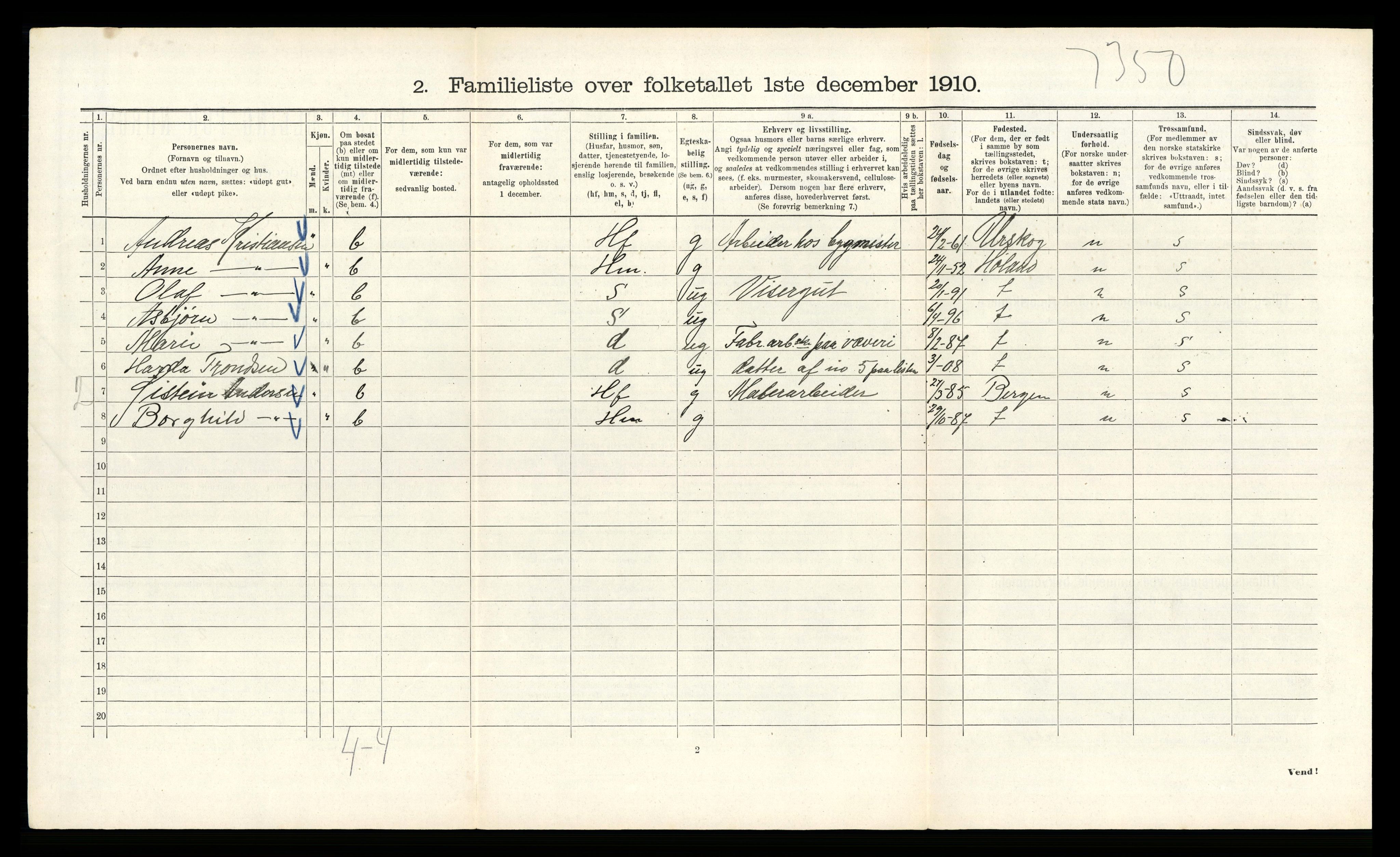 RA, 1910 census for Kristiania, 1910, p. 27740