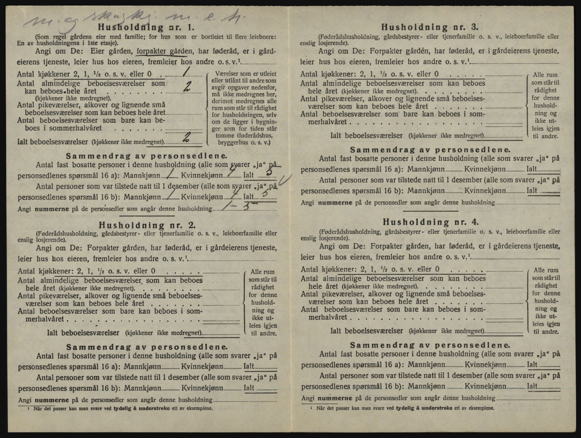 SAO, 1920 census for Aremark, 1920, p. 278