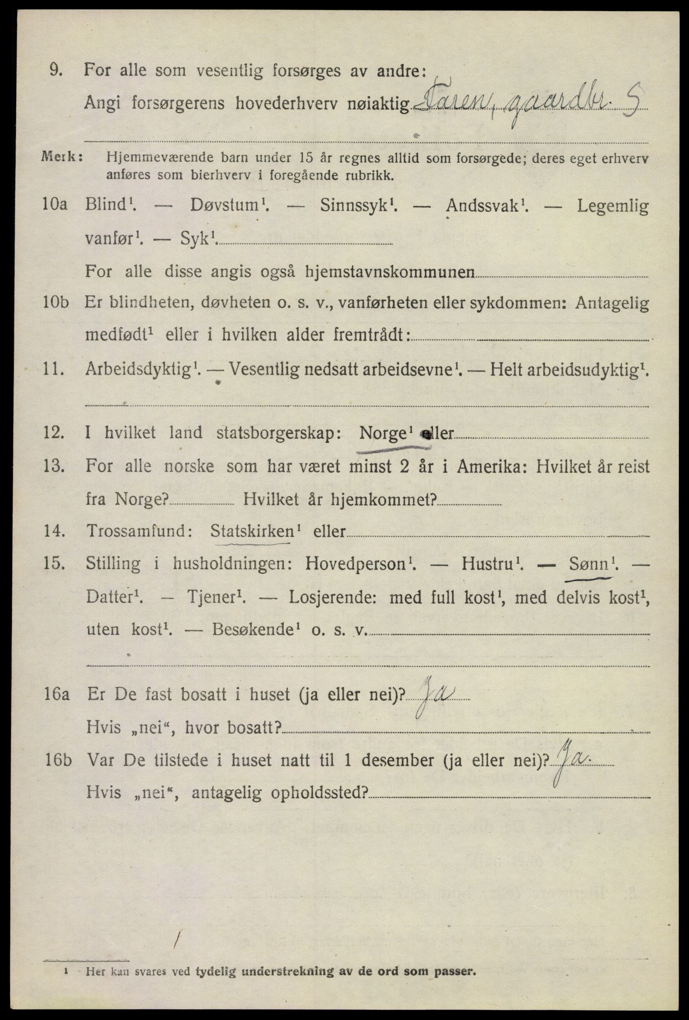 SAKO, 1920 census for Sem, 1920, p. 10780