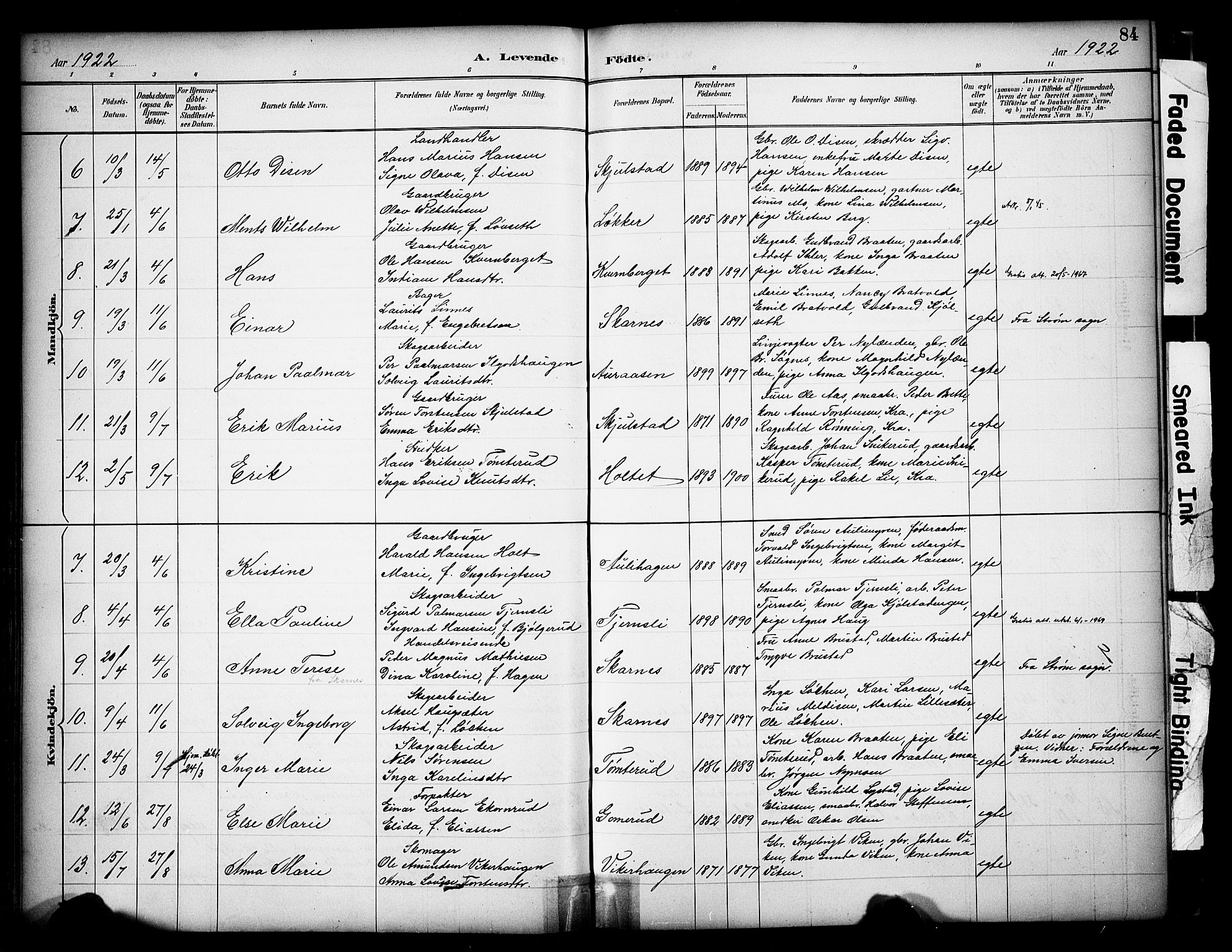 Sør-Odal prestekontor, AV/SAH-PREST-030/H/Ha/Haa/L0009: Parish register (official) no. 9, 1886-1926, p. 84