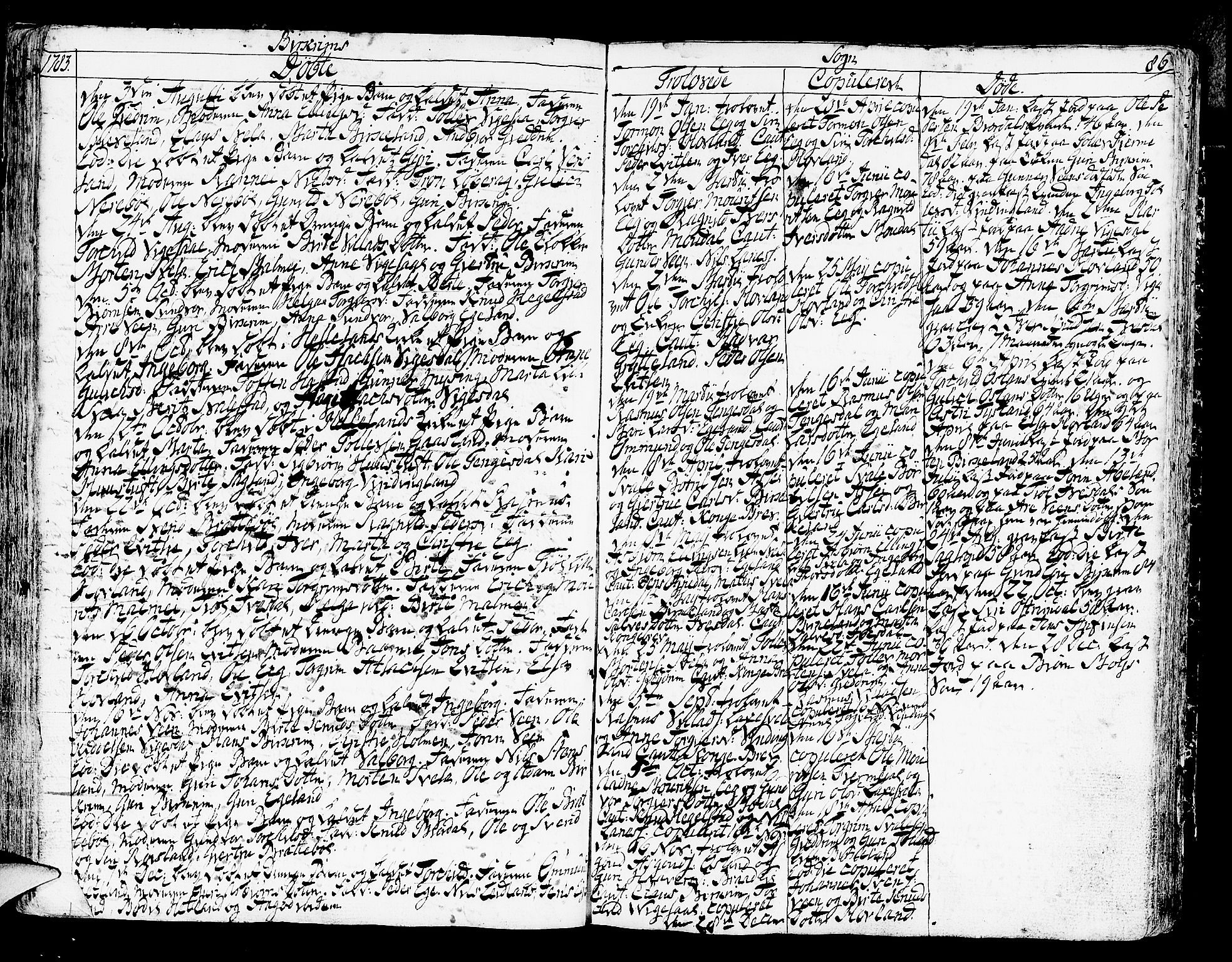 Helleland sokneprestkontor, AV/SAST-A-101810: Parish register (official) no. A 2 /2, 1762-1791, p. 86