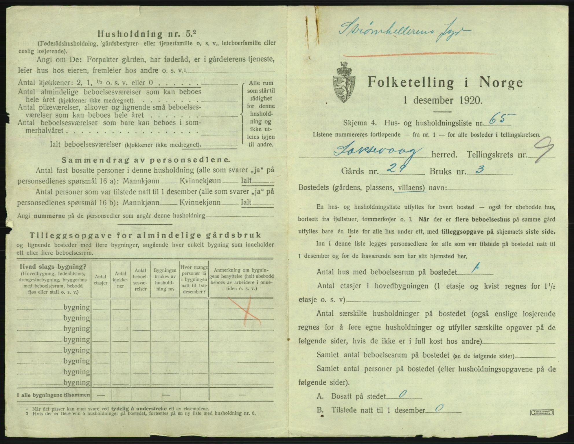 SAB, 1920 census for Laksevåg, 1920, p. 2010