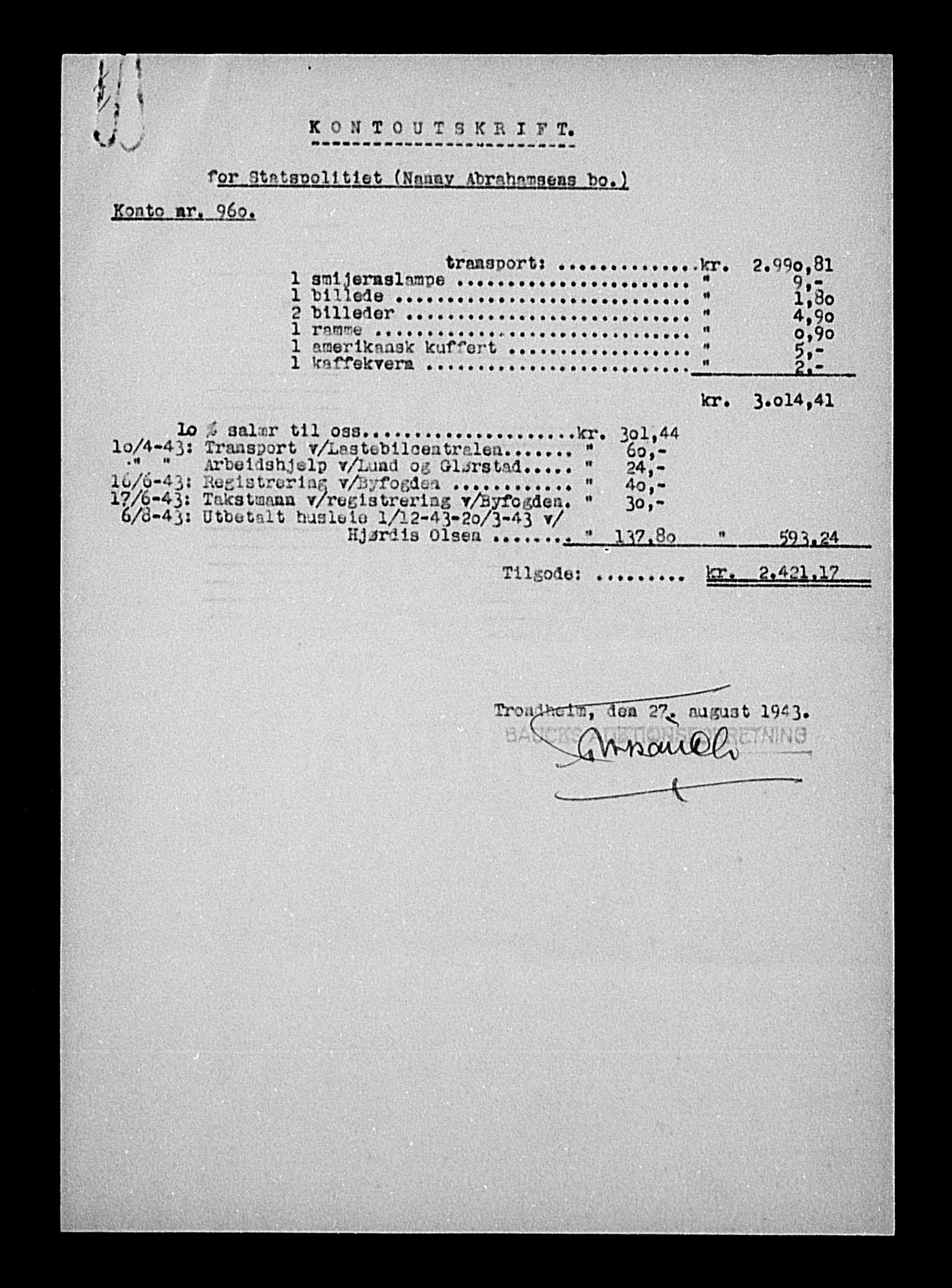 Justisdepartementet, Tilbakeføringskontoret for inndratte formuer, RA/S-1564/H/Hc/Hca/L0892: --, 1945-1947, p. 267