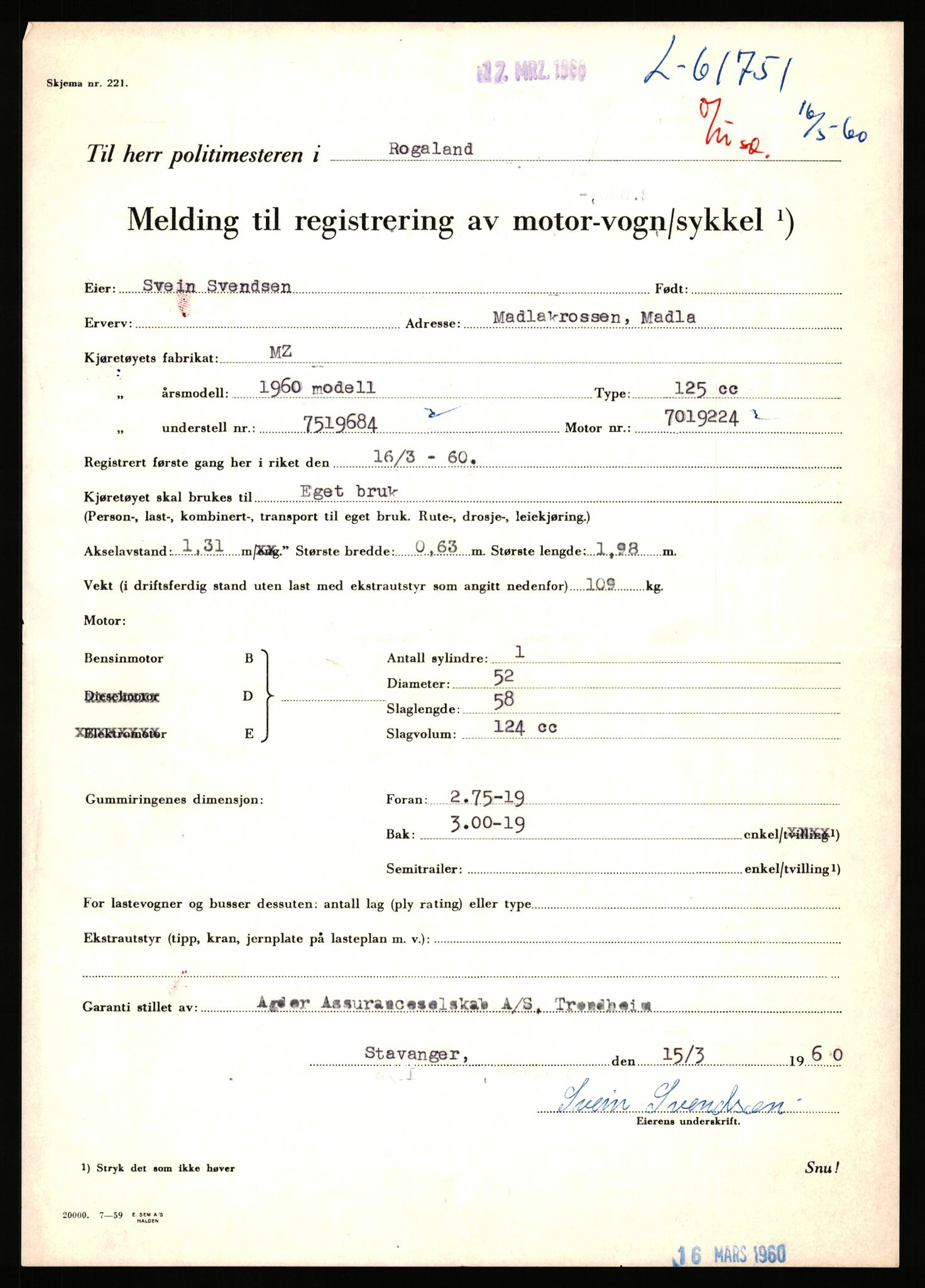 Stavanger trafikkstasjon, SAST/A-101942/0/F/L0061: L-61300 - L-61999, 1930-1971, p. 1507